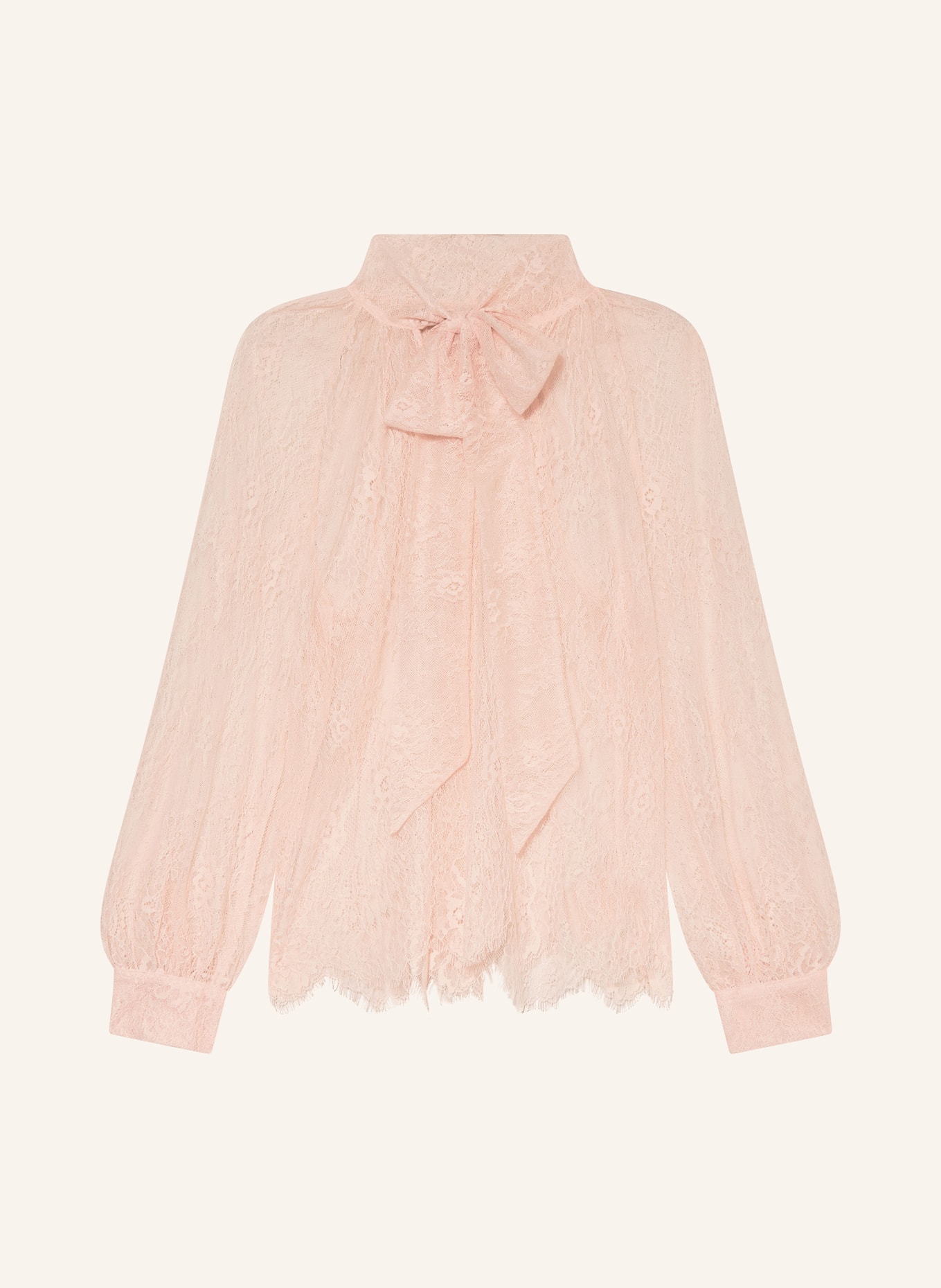 oui Schluppenbluse aus Spitze: HELLROSA