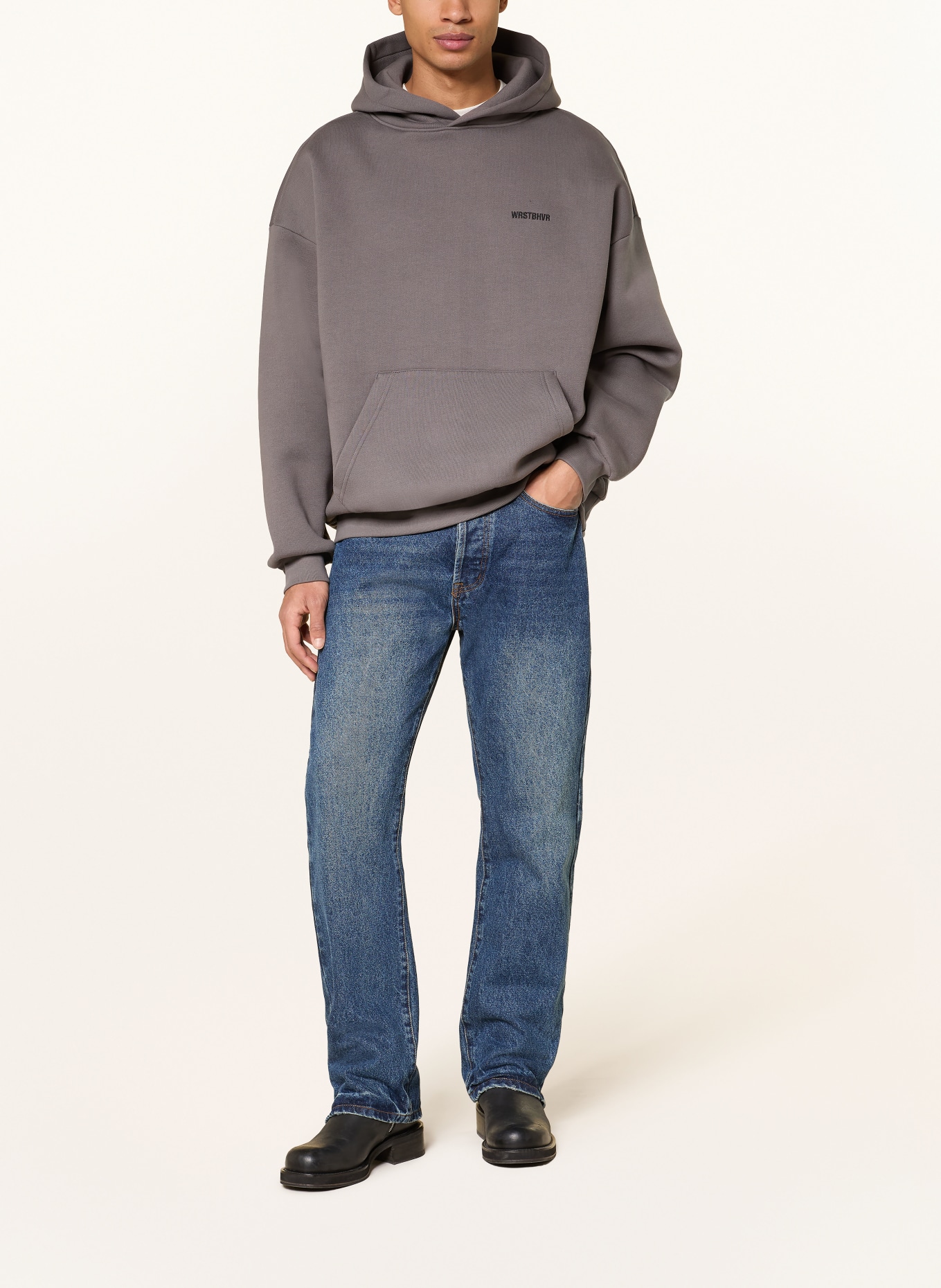 WRSTBHVR Hoodie HAKO: BLAUWGRIJS