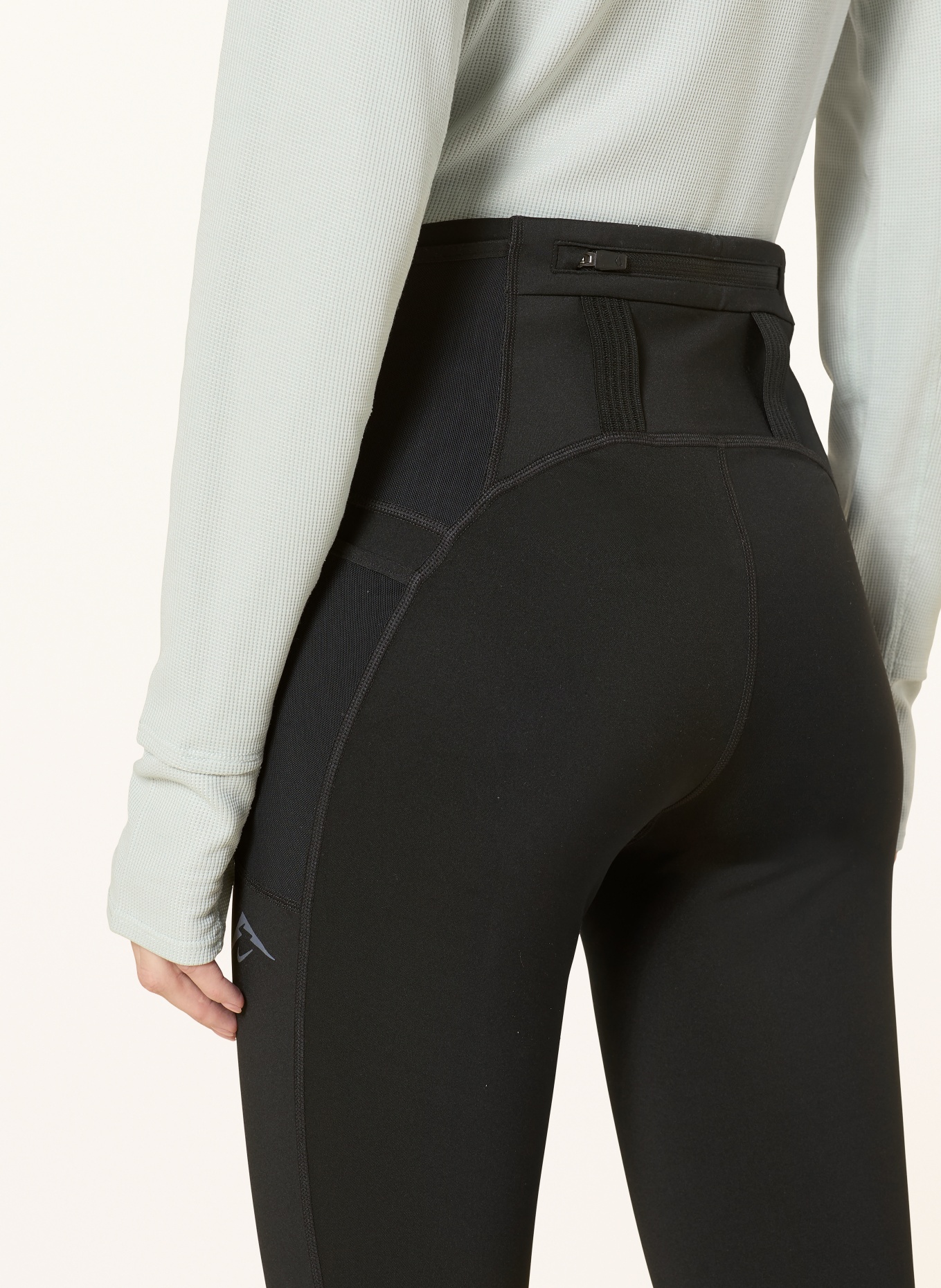 Nike Legginsy do biegania NK TRAIL: CZARNY