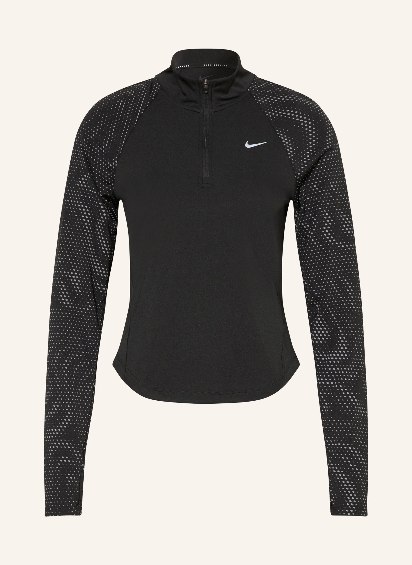 Nike Laufshirt TEMPO FLASH DRI-FIT: SCHWARZ