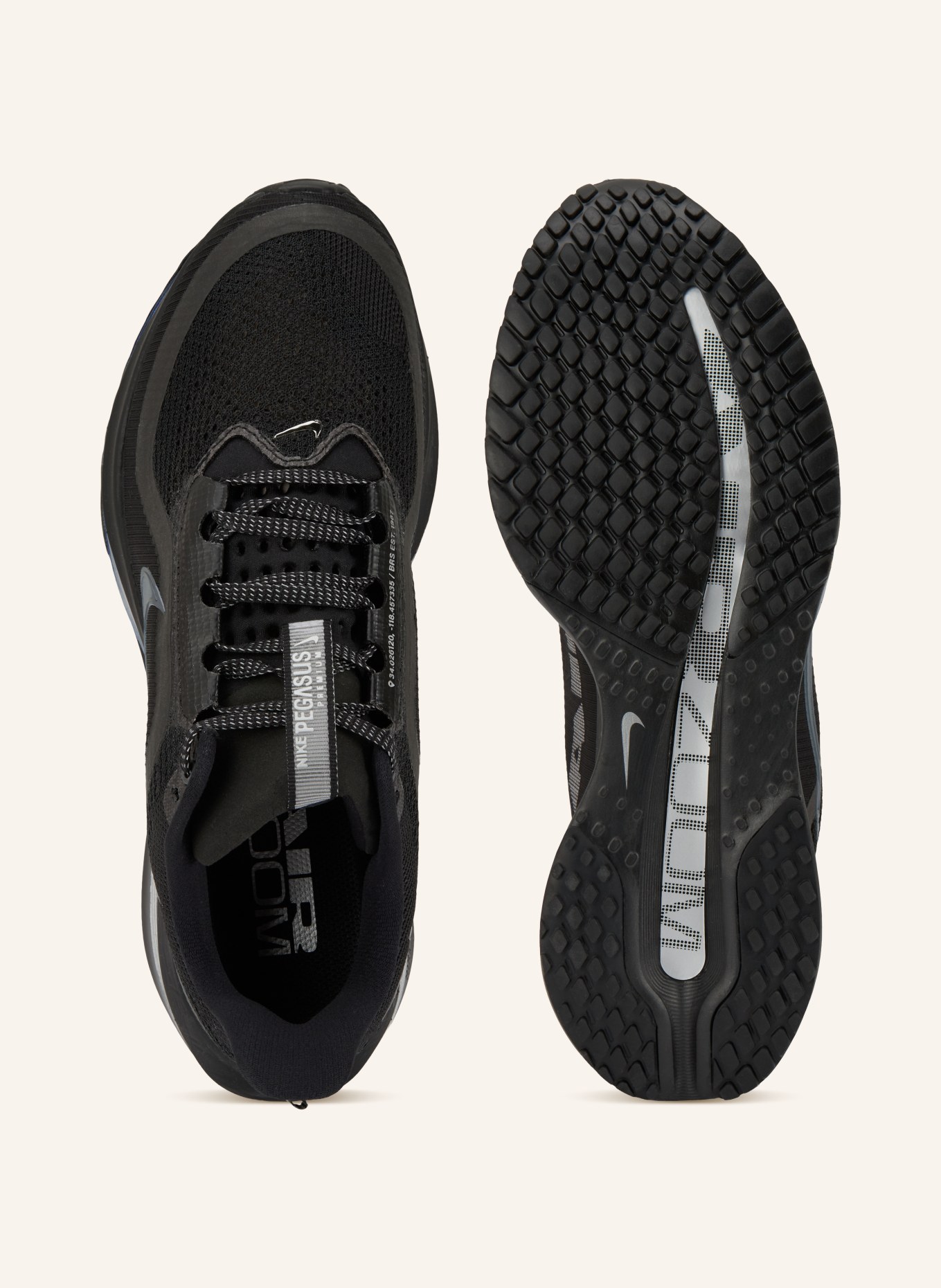 Nike Laufschuhe PEGASUS PREMIUM: SCHWARZ / SILBER / WEISS