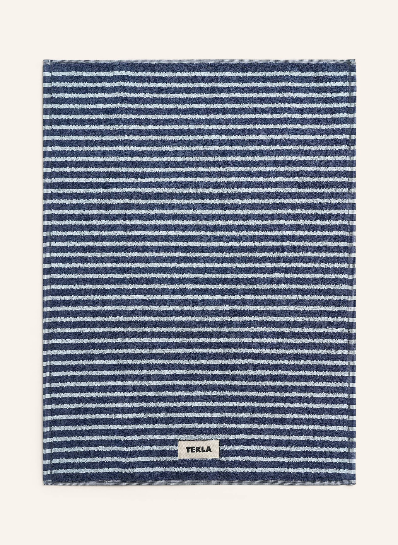 TEKLA badmat: BLAUWGRIJS / WIT