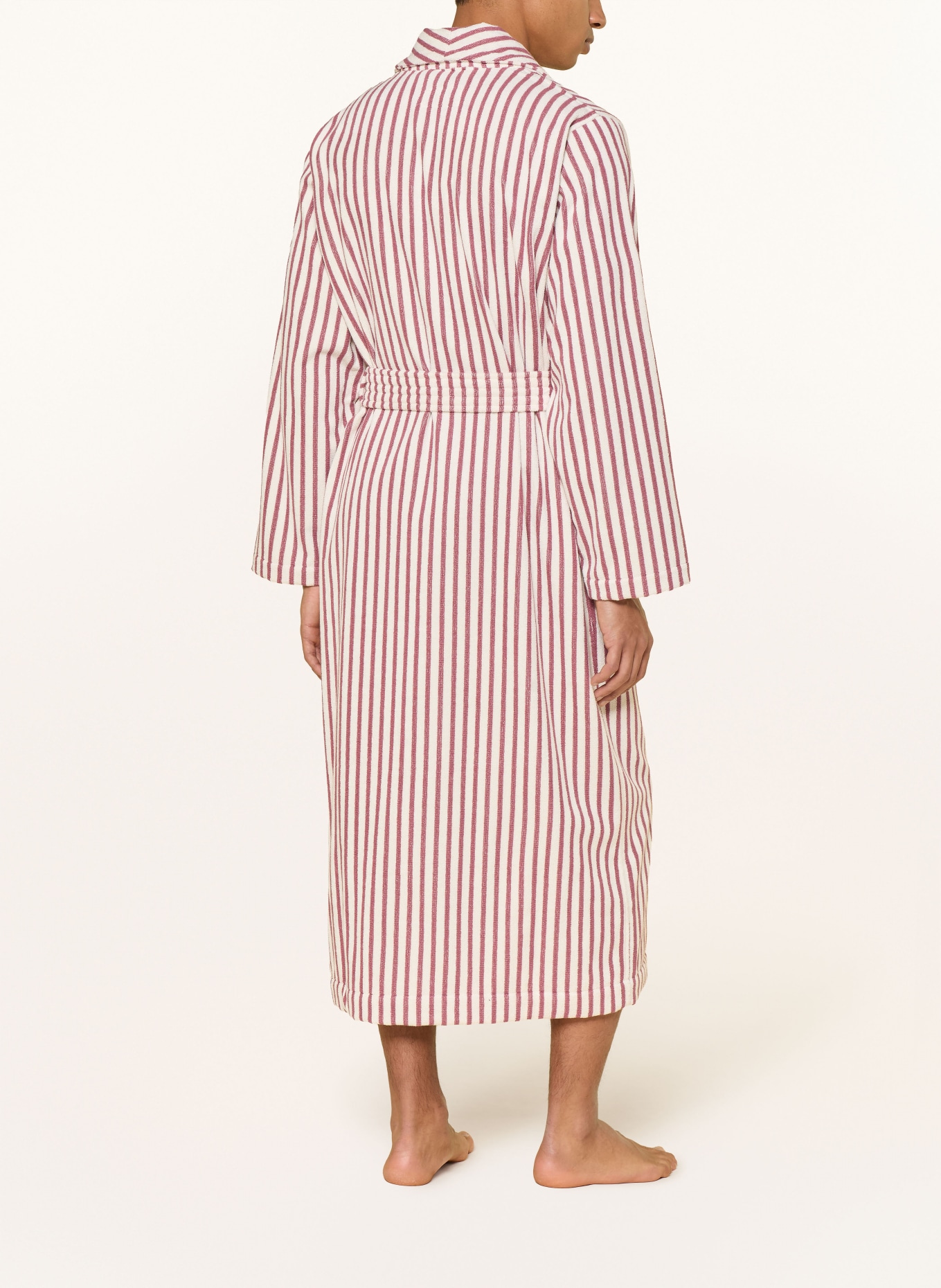 TEKLA Unisexový župan: STARORŮŽOVÁ / REŽNÁ