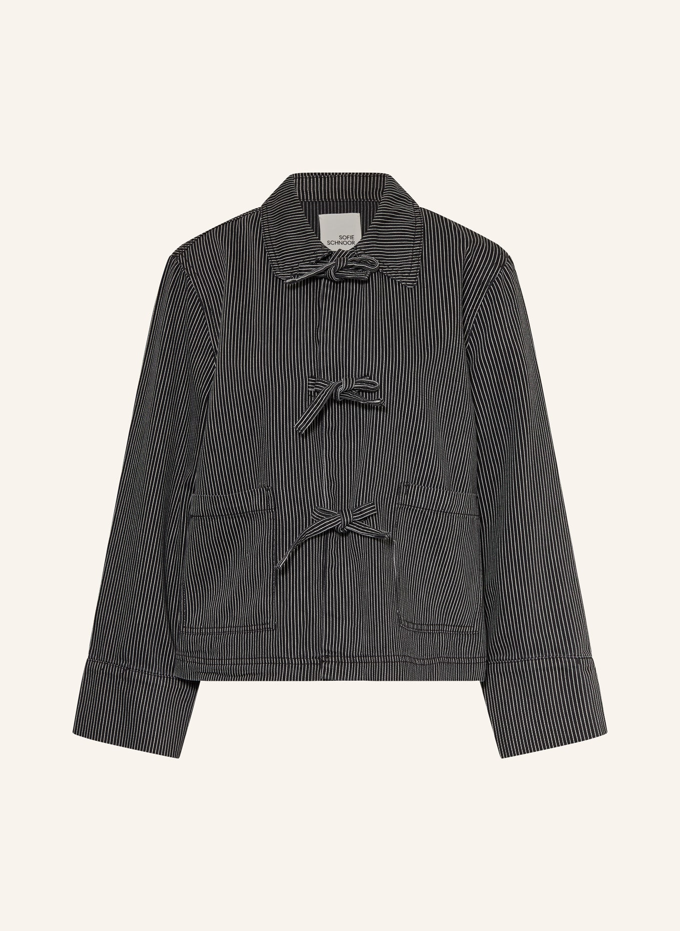 SOFIE SCHNOOR Overjacket MARLOSW: BLACK / WHITE