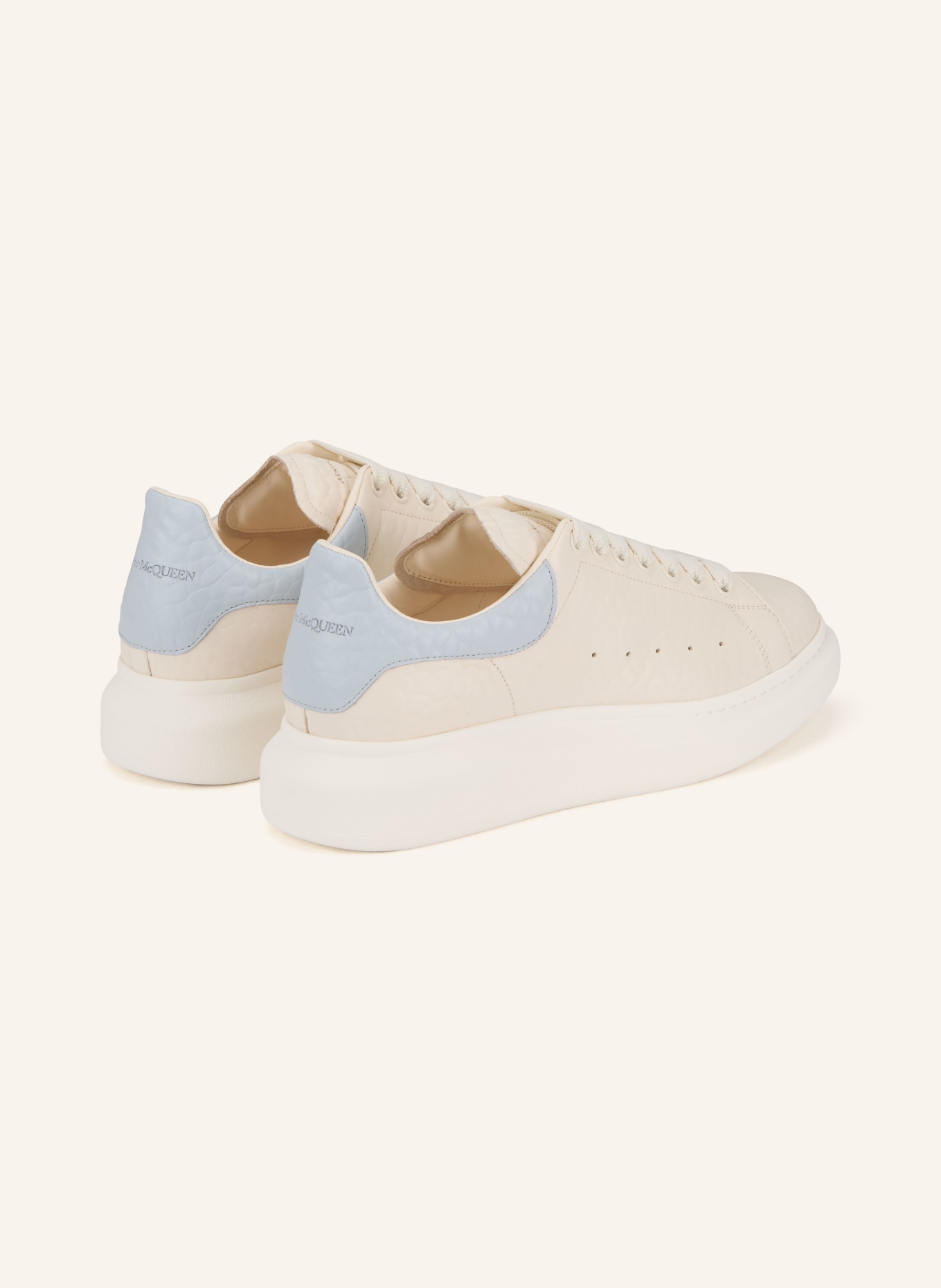 McQUEEN Sneaker: ECRU / HELLBLAU