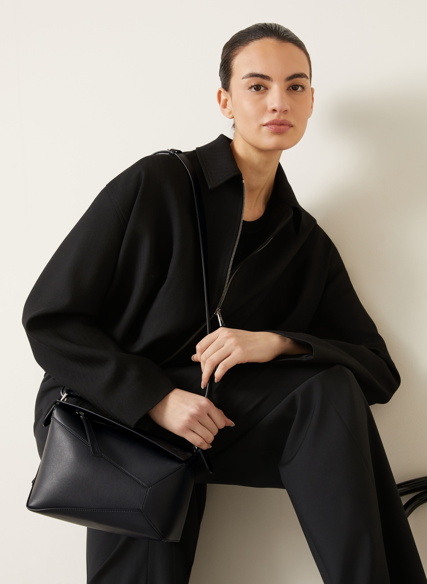 LOEWE Sac à main PUZZLE EDGE SMALL: NOIR