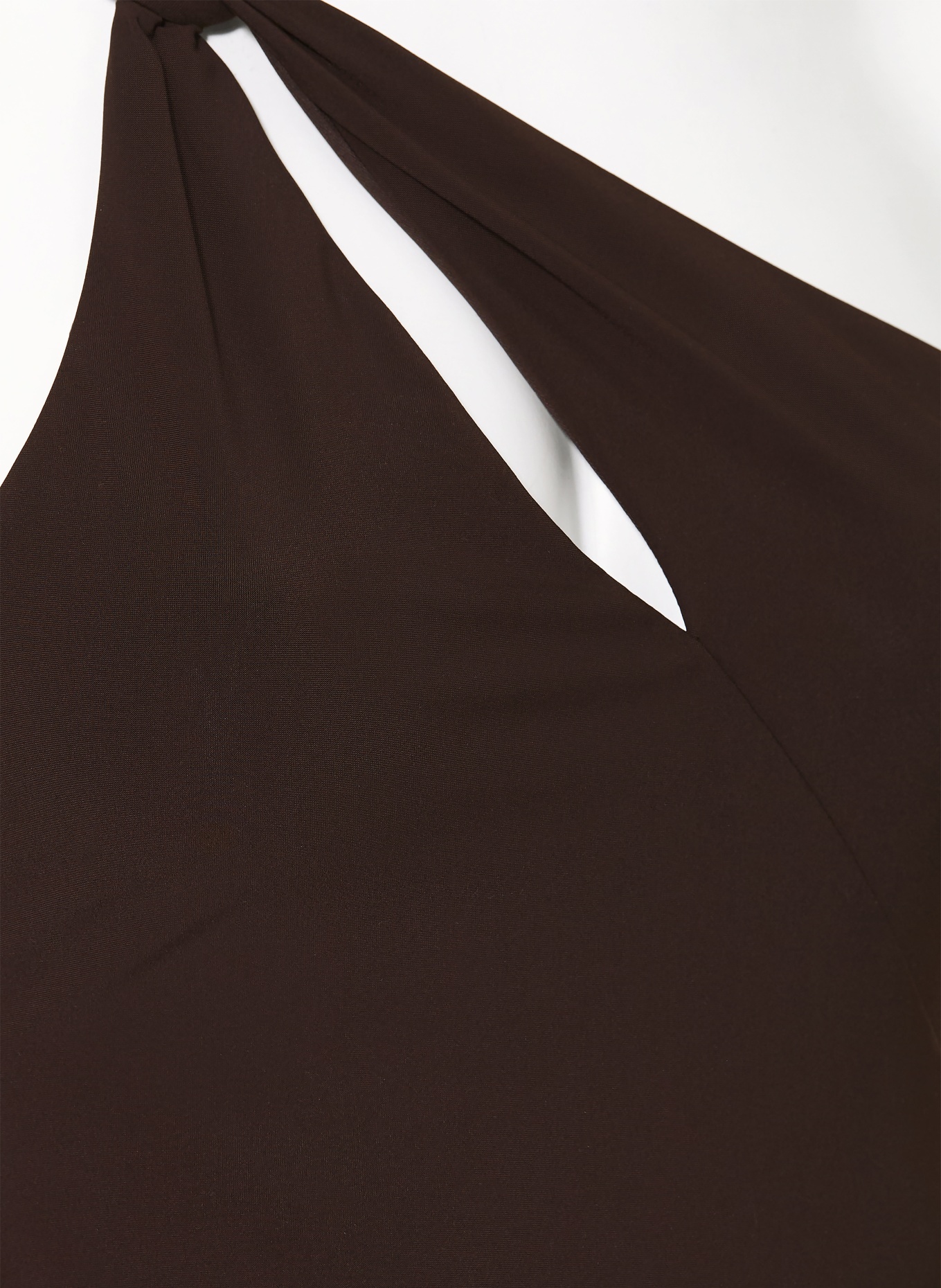 JETS Australia One-Shoulder-Badeanzug mit Cut-out: DUNKELBRAUN