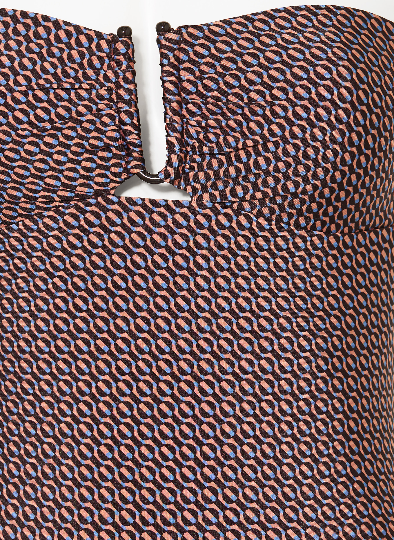 JETS Australia Bandeau-Badeanzug DESERTGEO: DUNKELBRAUN / HELLBRAUN / BLAU