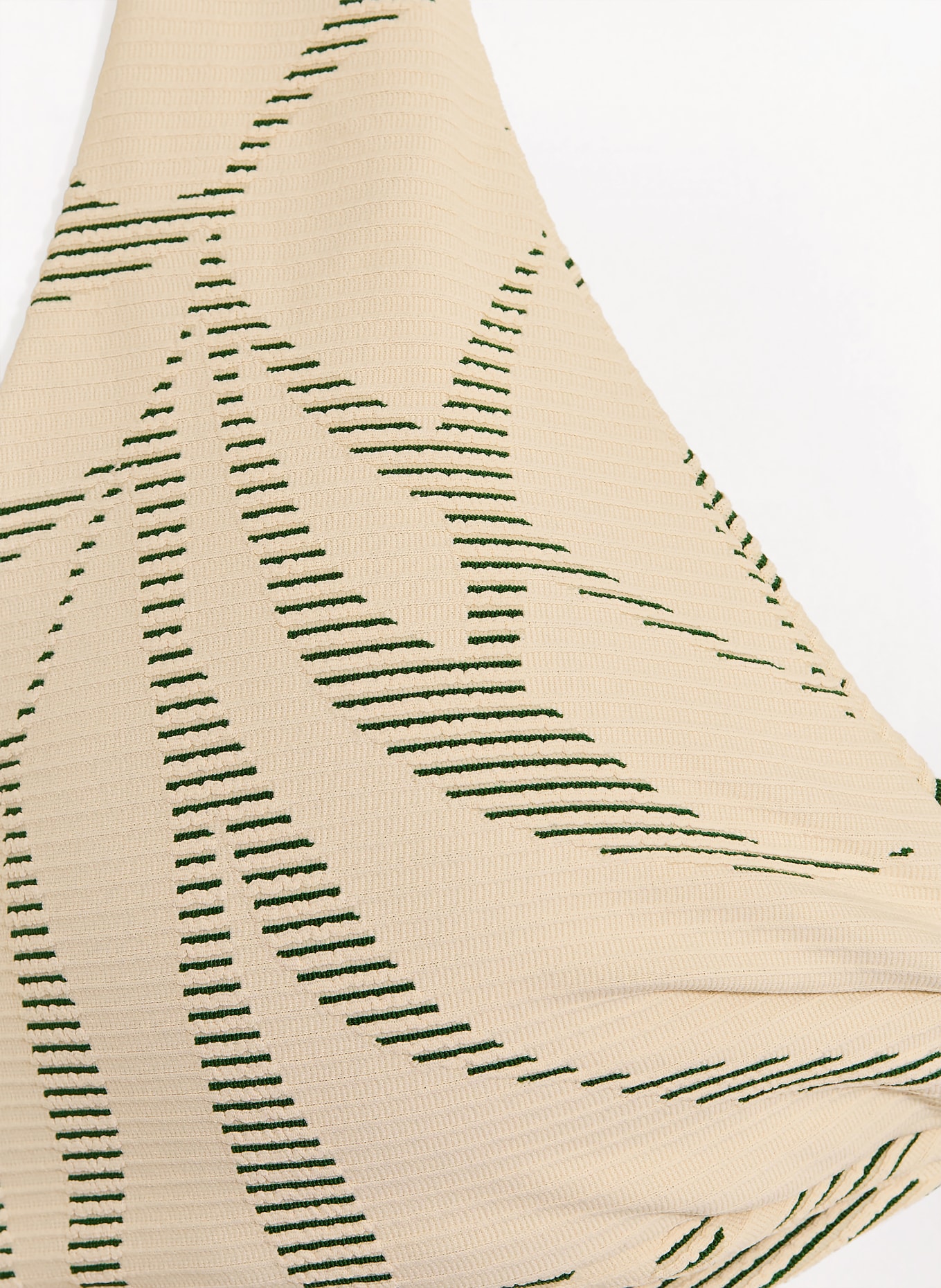 JETS Australia Neckholder-Bikini-Top BOTANIC LINES: CREME / GRÜN