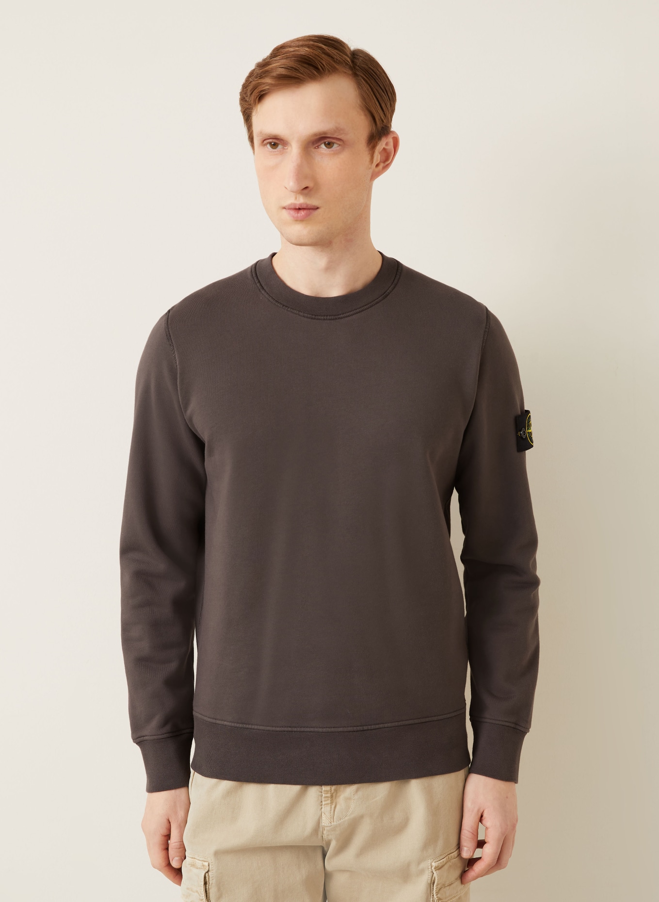 STONE ISLAND sweatshirt: TAUPE