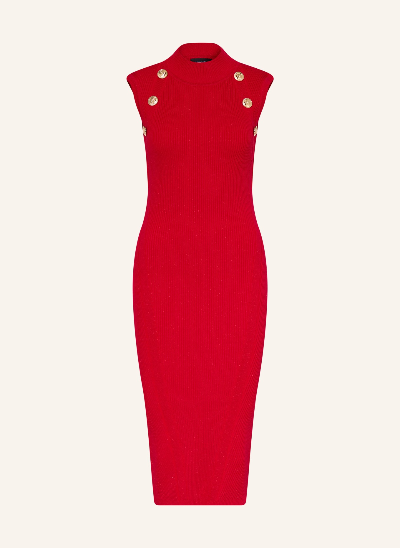 RETROFÊTE Strickkleid NUNZIA mit Glitzergarn: ROT