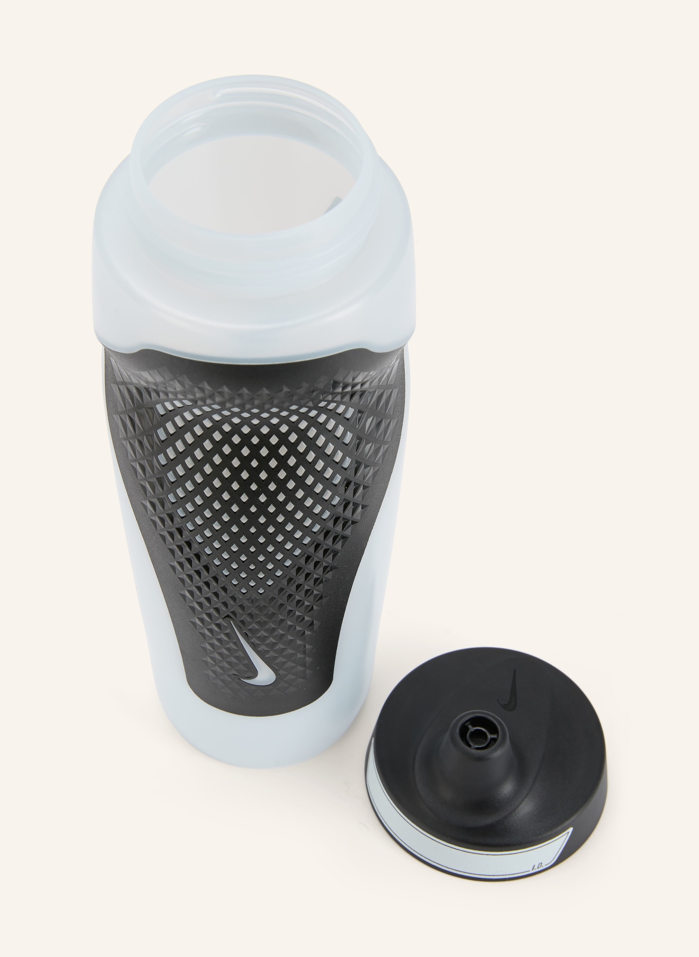 Nike Butelka na napoje REFUEL: JASNOCZARY / CZARNY