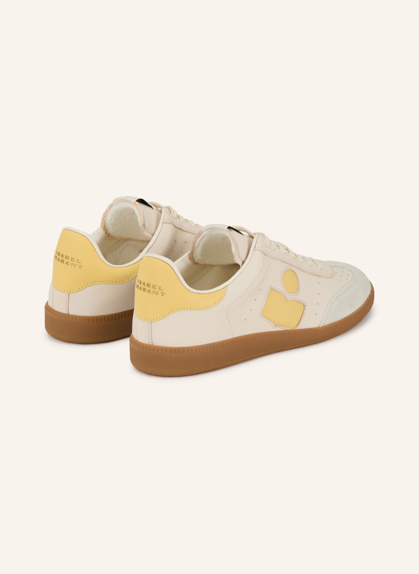 ISABEL MARANT Sneakersy BRYCE: BEŻOWY / ŻÓŁTY / MIĘTOWY
