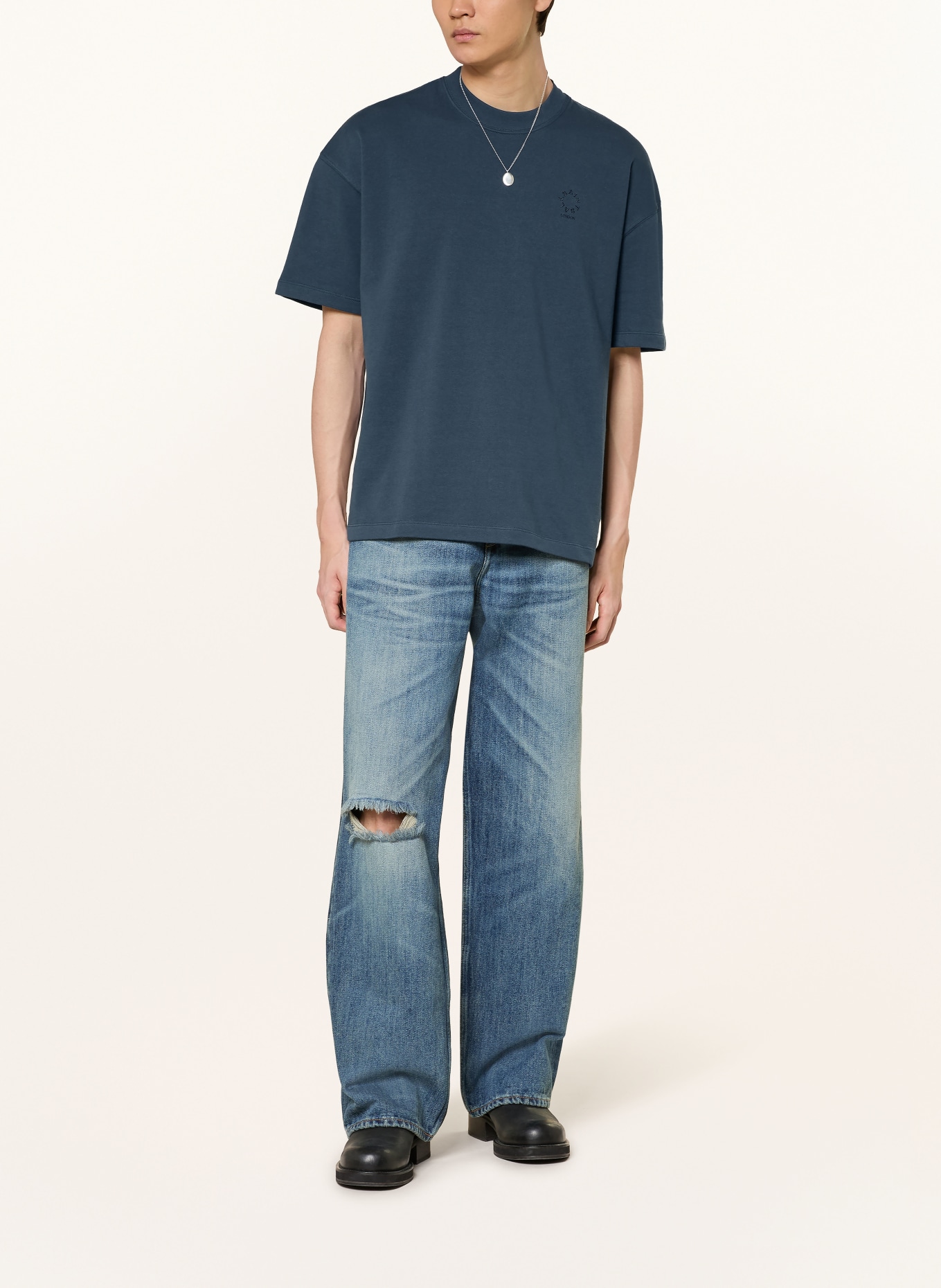 ALLSAINTS Tričko HAVEN: TMAVĚ MODRÁ