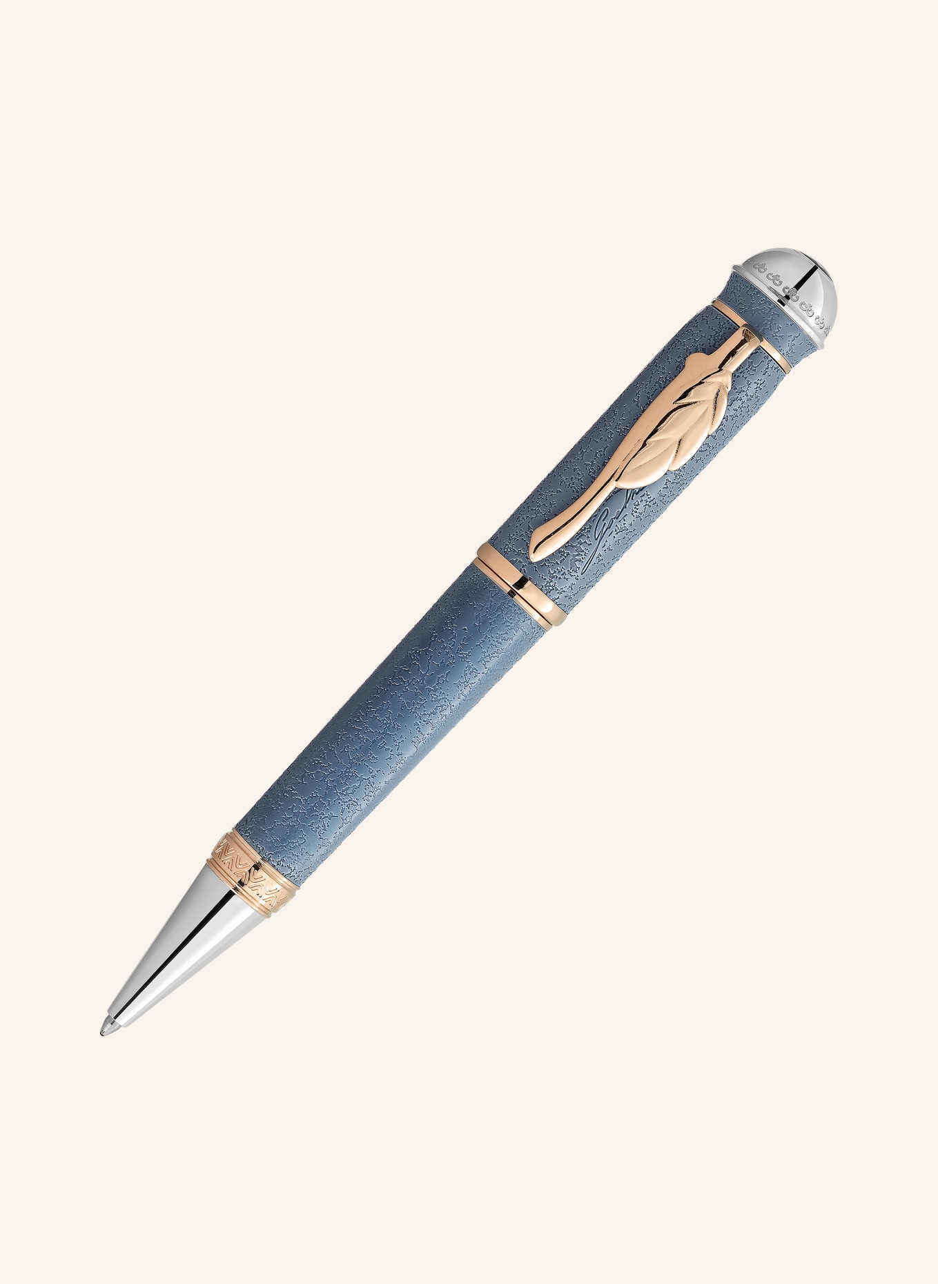 MONTBLANC WRITERS EDITION HOMAGE TO JOHANN WOLFGANG VON GOETHE ballpoint pen: BLUE GRAY