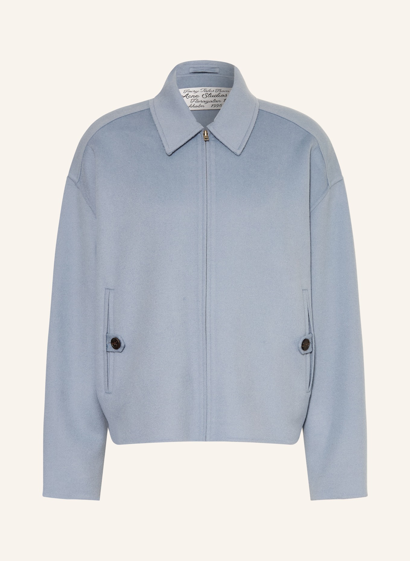 Acne Studios Overshirt: BLUE GRAY
