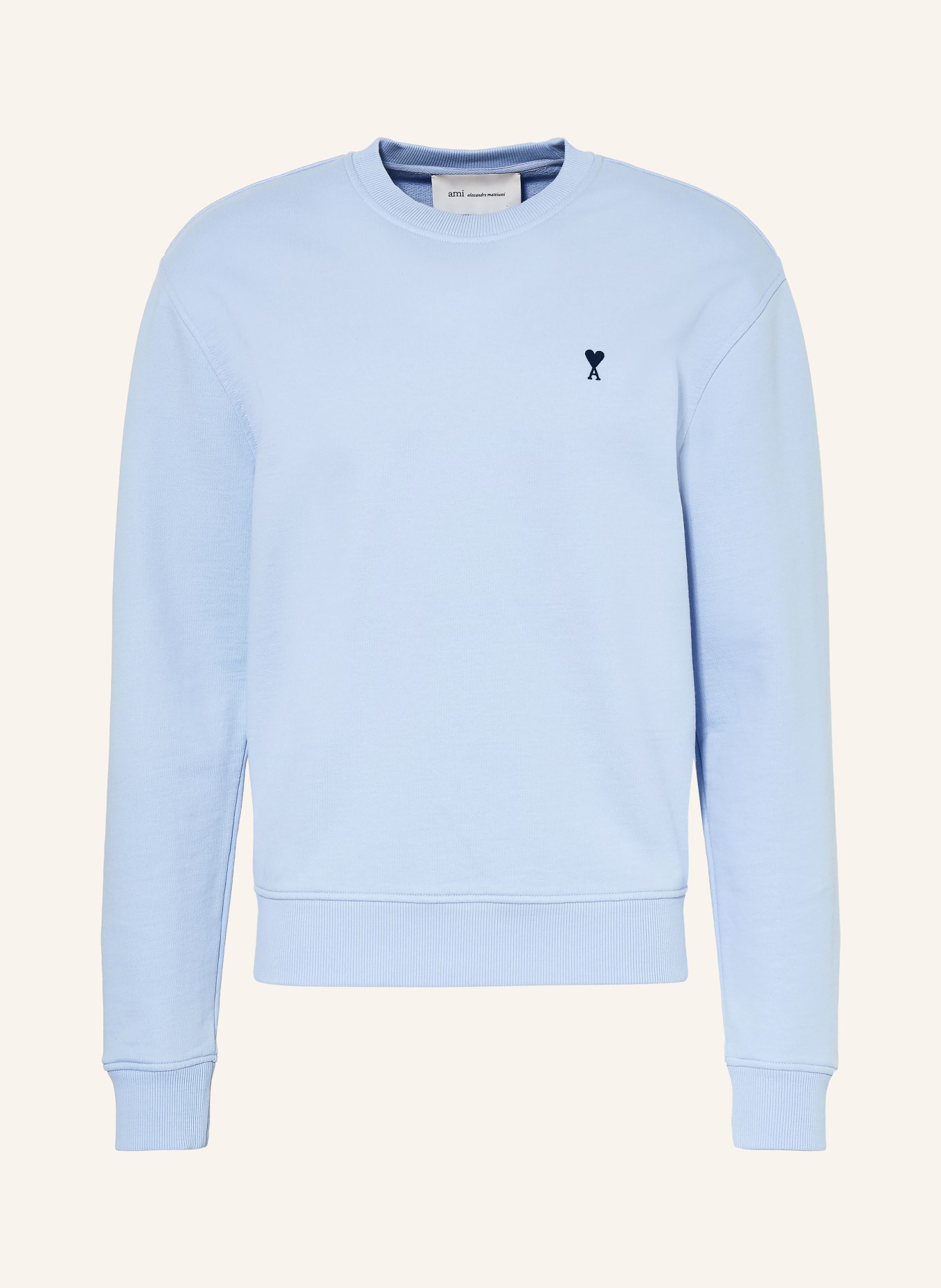 AMI PARIS Sweatshirt MOLLETON: HELLBLAU