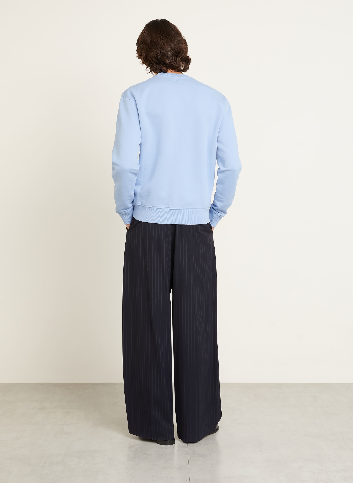 AMI PARIS Sweatshirt MOLLETON: HELLBLAU