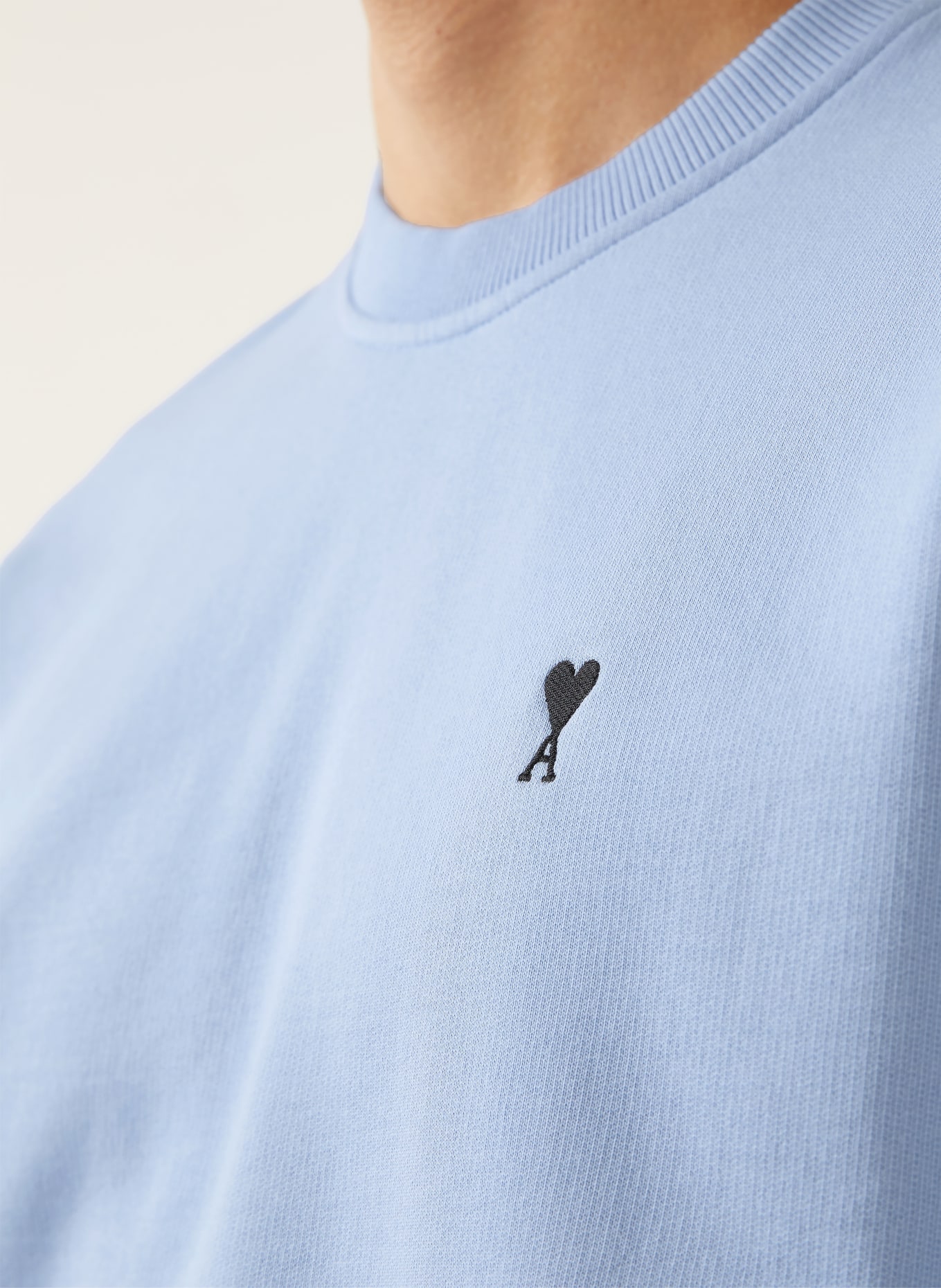 AMI PARIS Sweatshirt MOLLETON: HELLBLAU