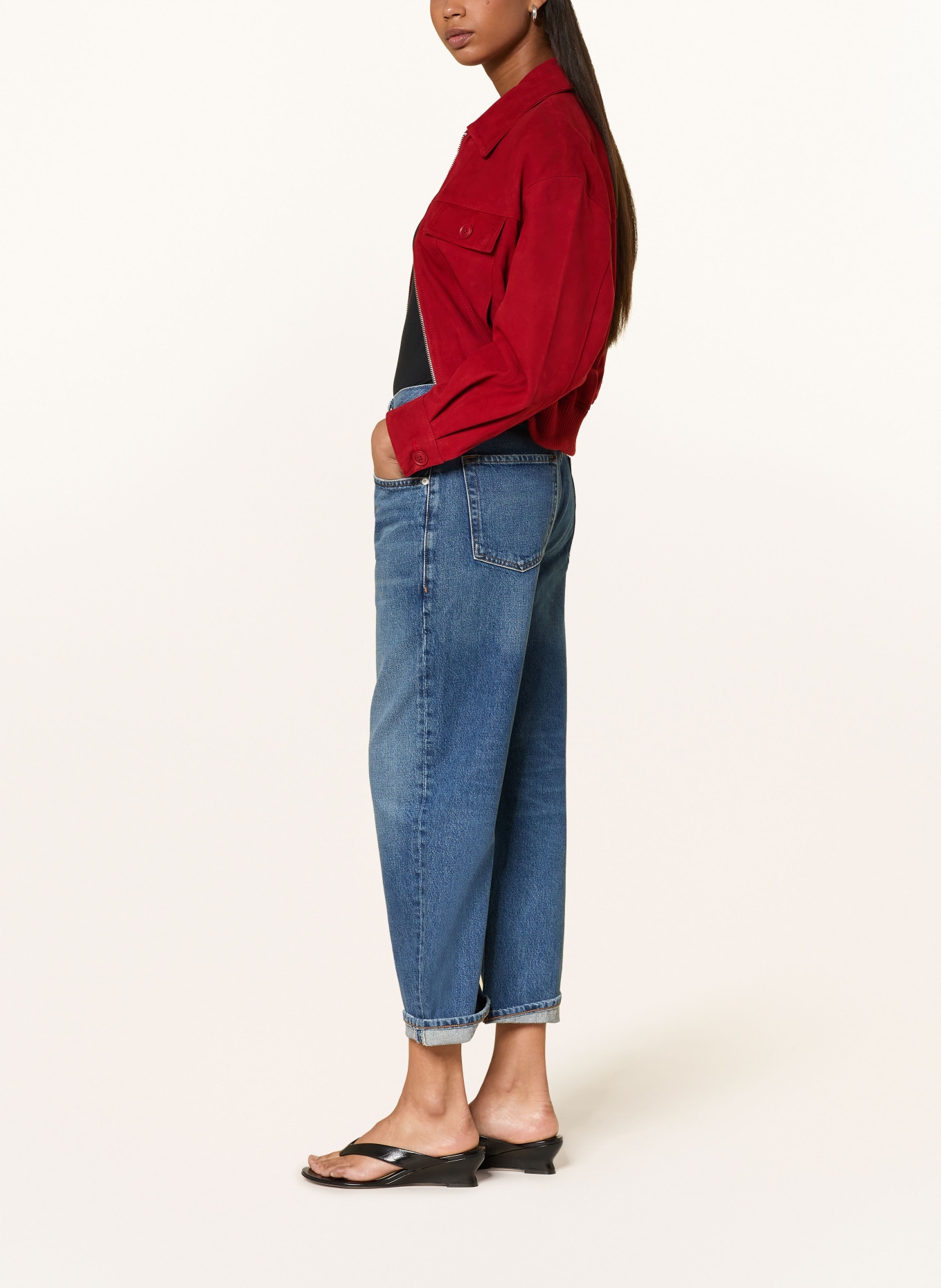 CITIZENS of HUMANITY Cropped Jeans DAHLIA: CHAYA MD/lT INDIGO