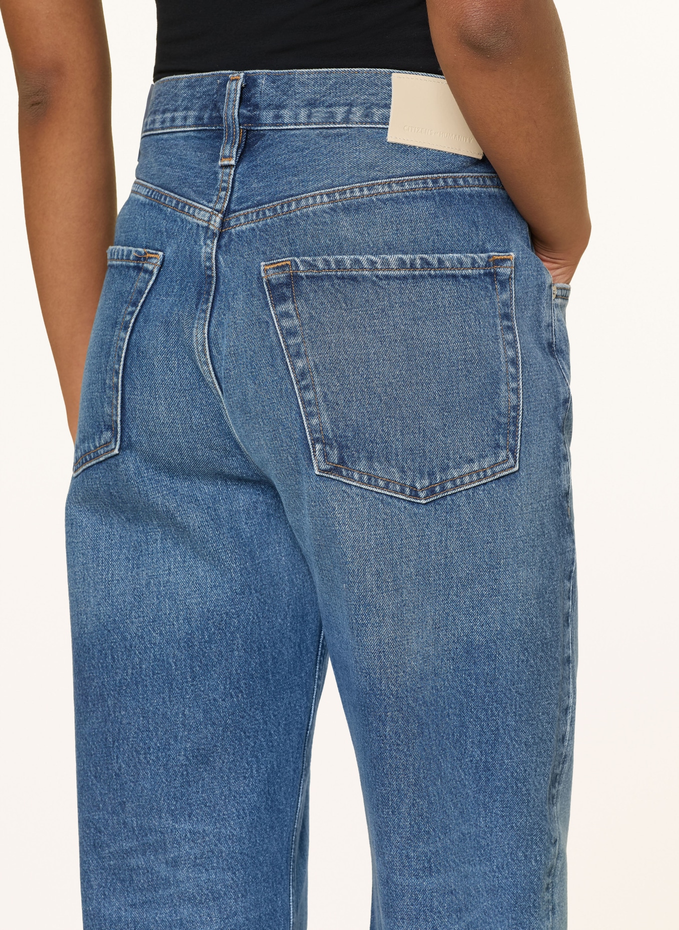 CITIZENS of HUMANITY Cropped Jeans DAHLIA: CHAYA MD/lT INDIGO