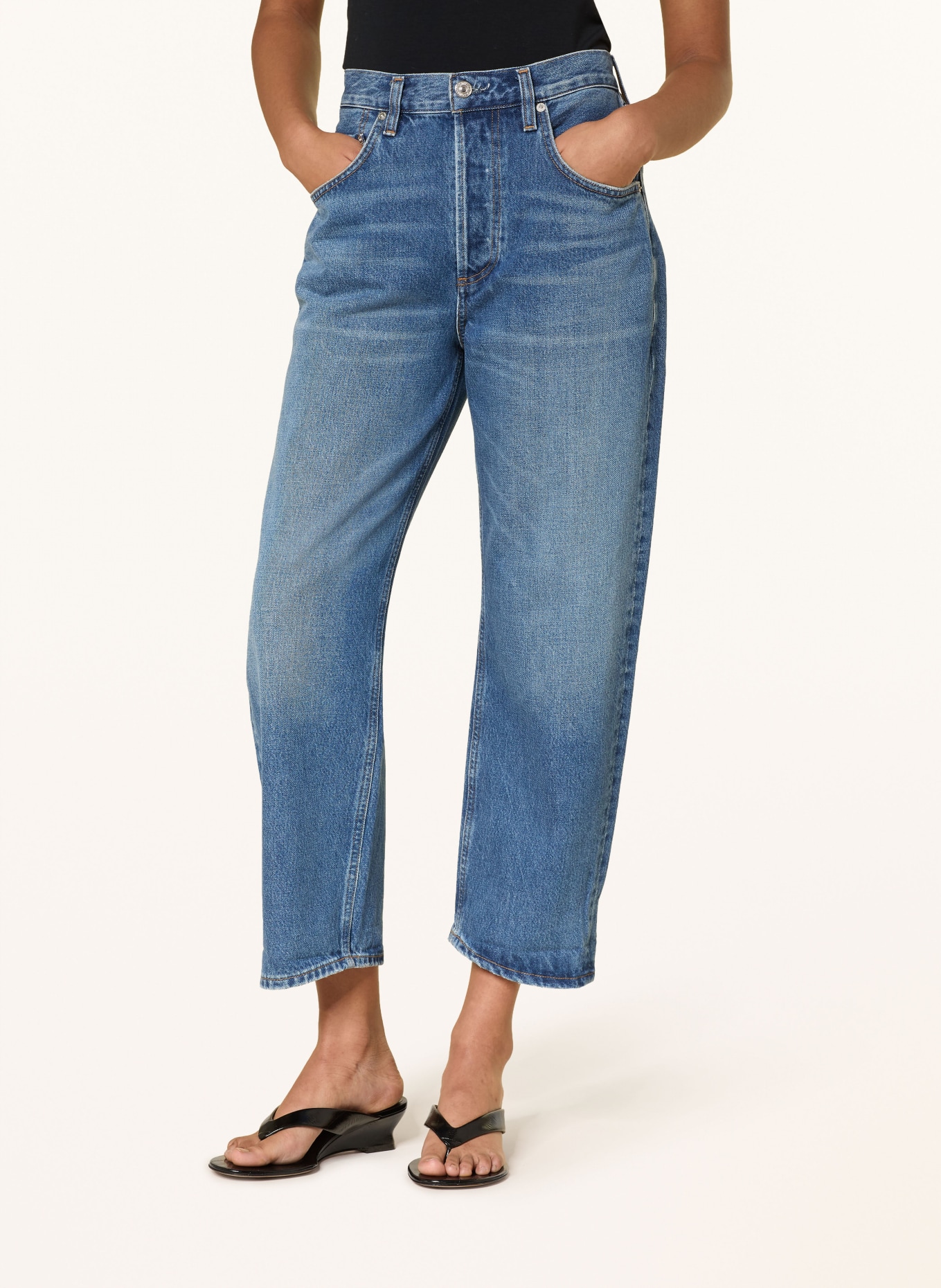 CITIZENS of HUMANITY Cropped Jeans DAHLIA: CHAYA MD/lT INDIGO
