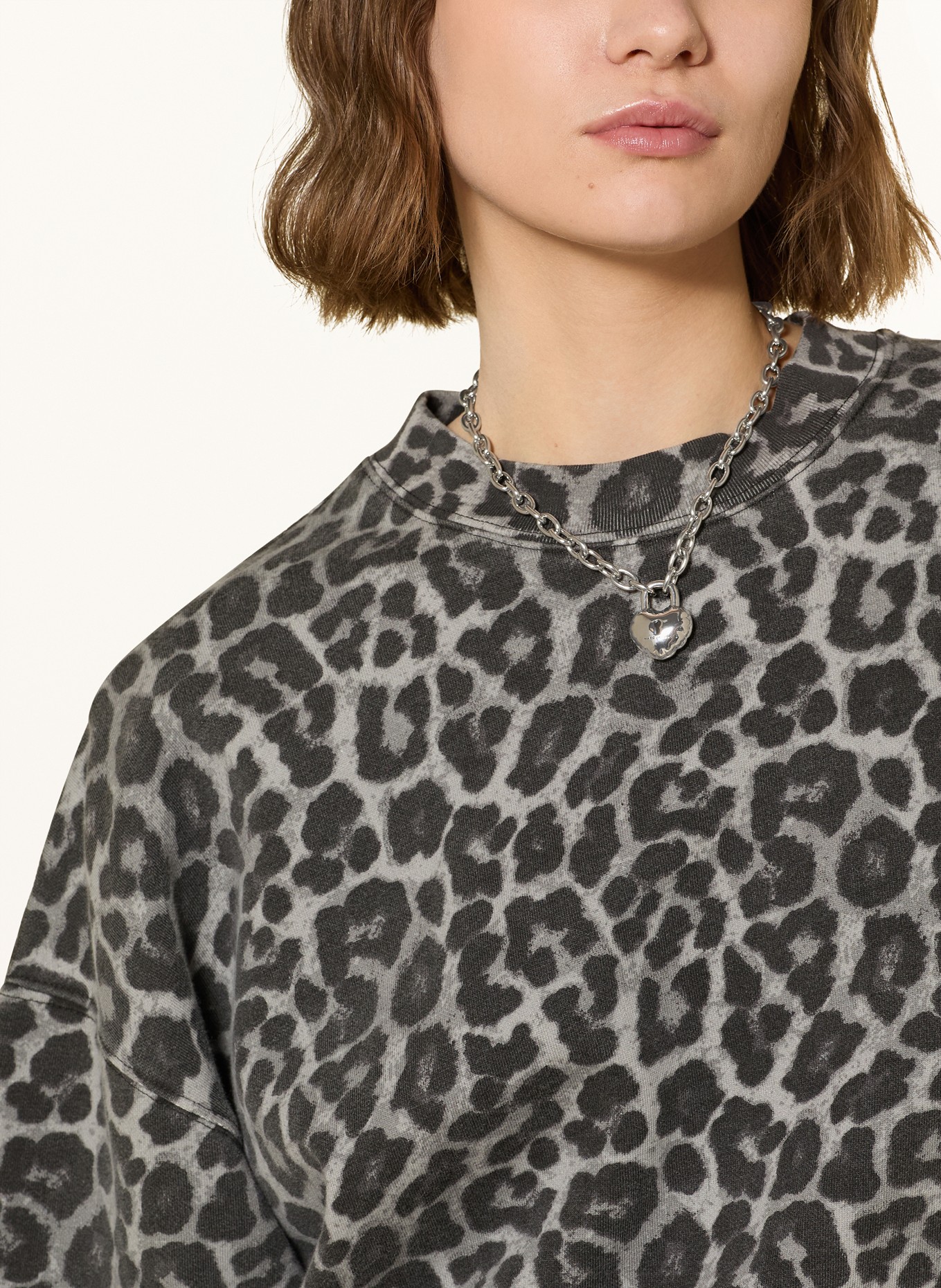 MARC JACOBS Halskette BALLOON HEART LOCK PENDANT: SILBER