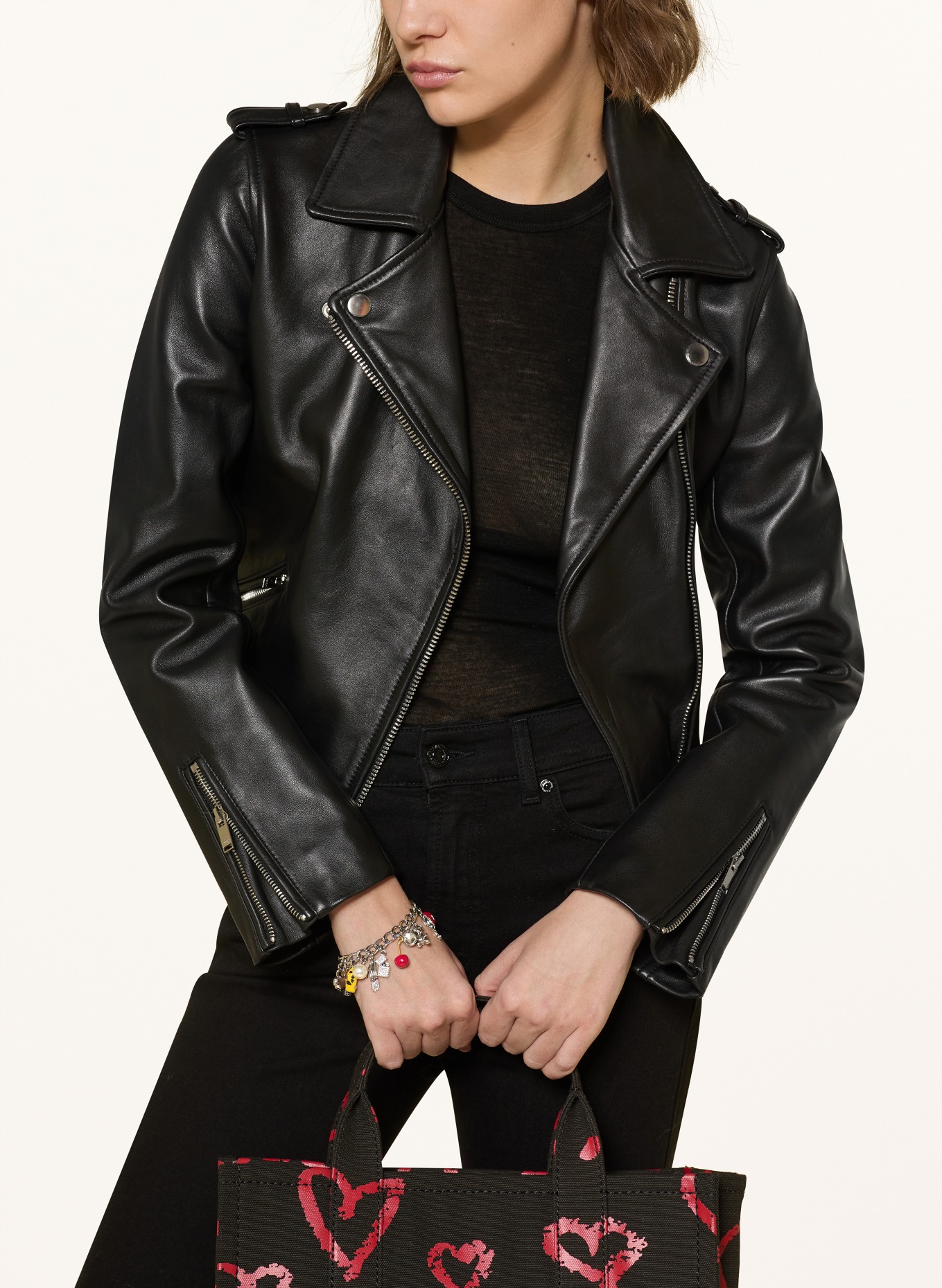 MARC JACOBS THE TRINKET CHARM bracelet: SILVER / GOLD / RED