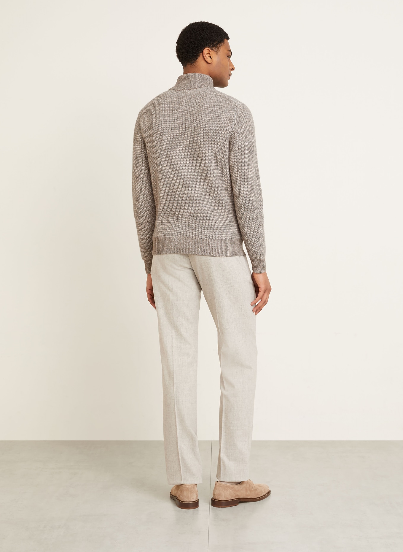 FIORONI Troyer SERAFINA mit Cashmere: BEIGE