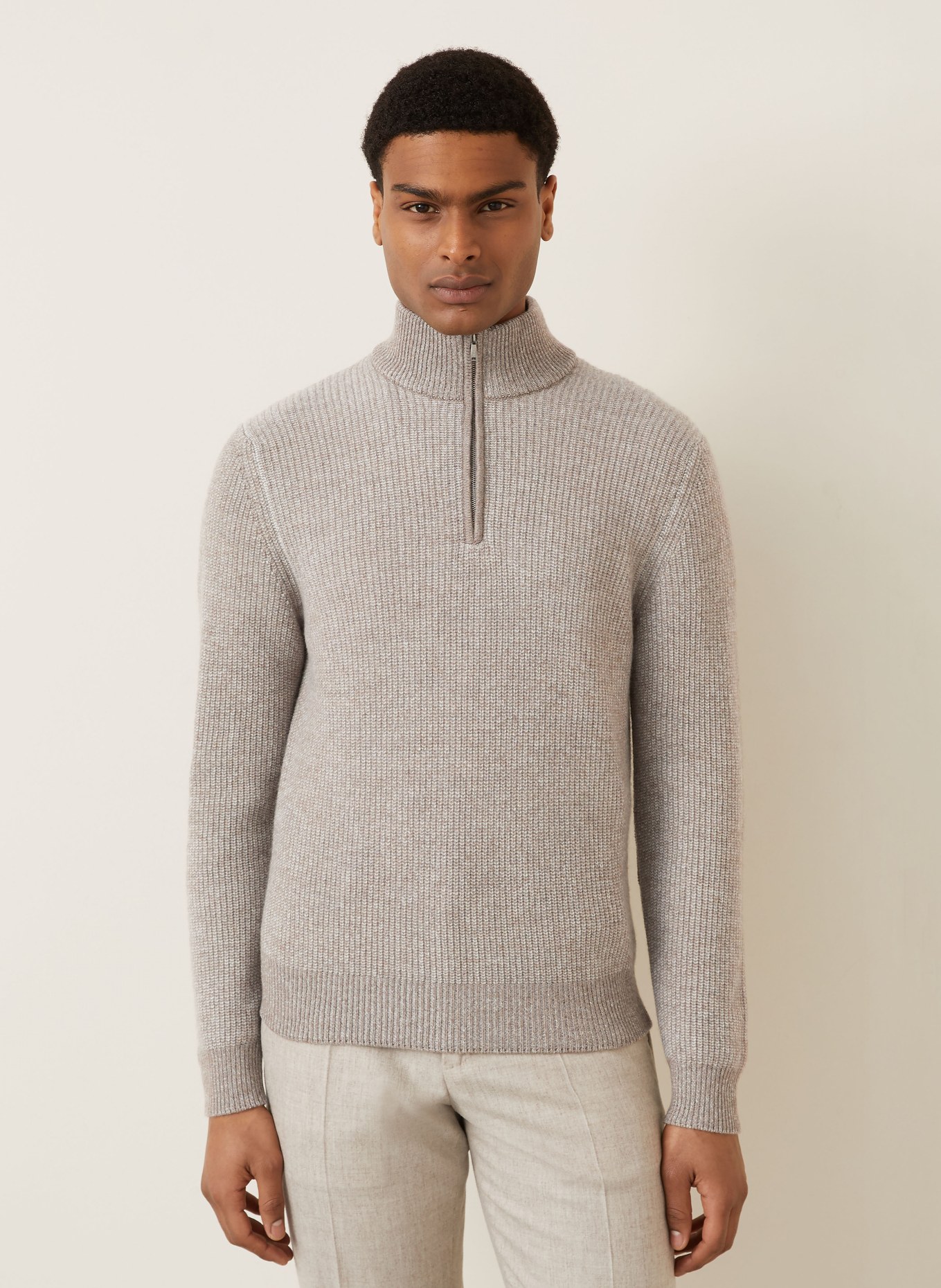 FIORONI Troyer SERAFINA mit Cashmere: BEIGE