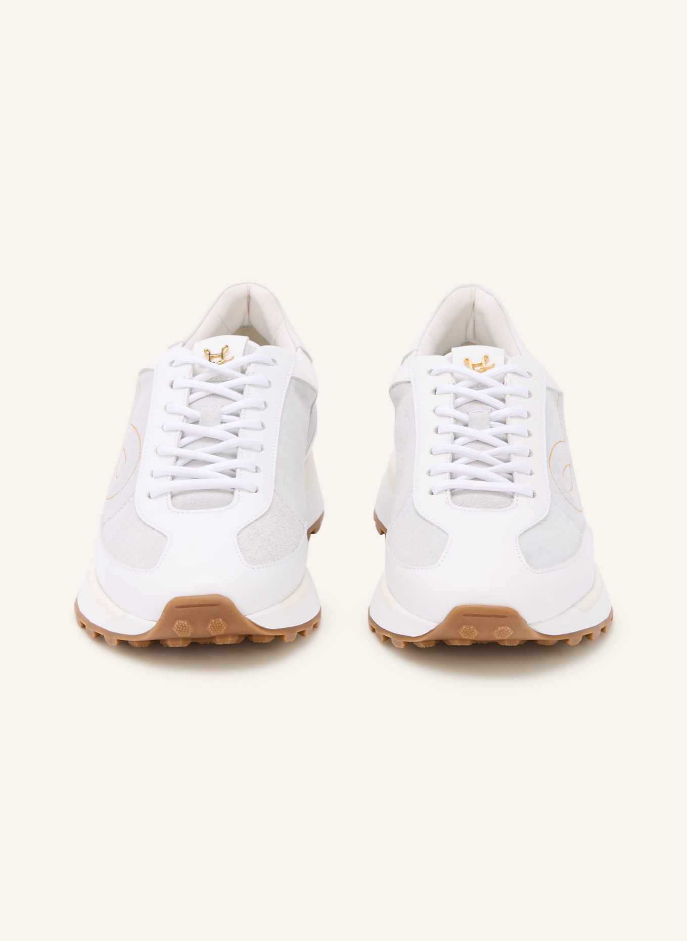 LEANDRO LOPES Sneaker VICO: BIAŁY / JASNOCZARY