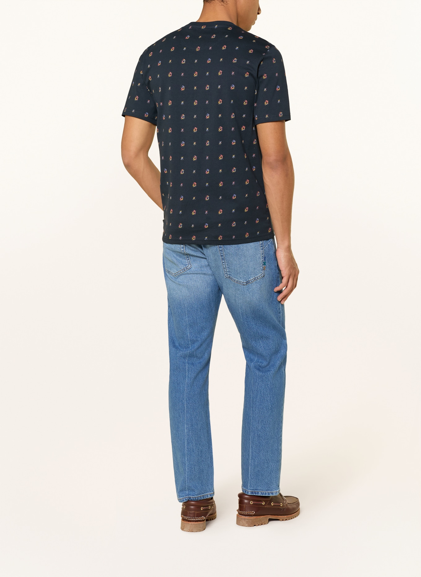 SCOTCH & SODA T-Shirt: DUNKELBLAU / ROT / DUNKELGELB