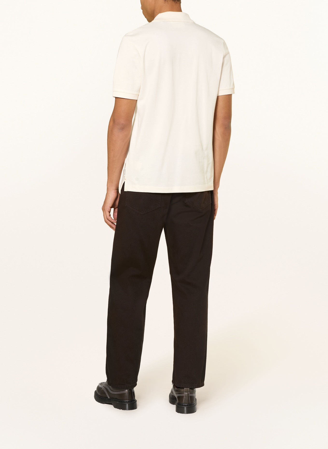 SCOTCH & SODA piqué polo shirt: BEIGE