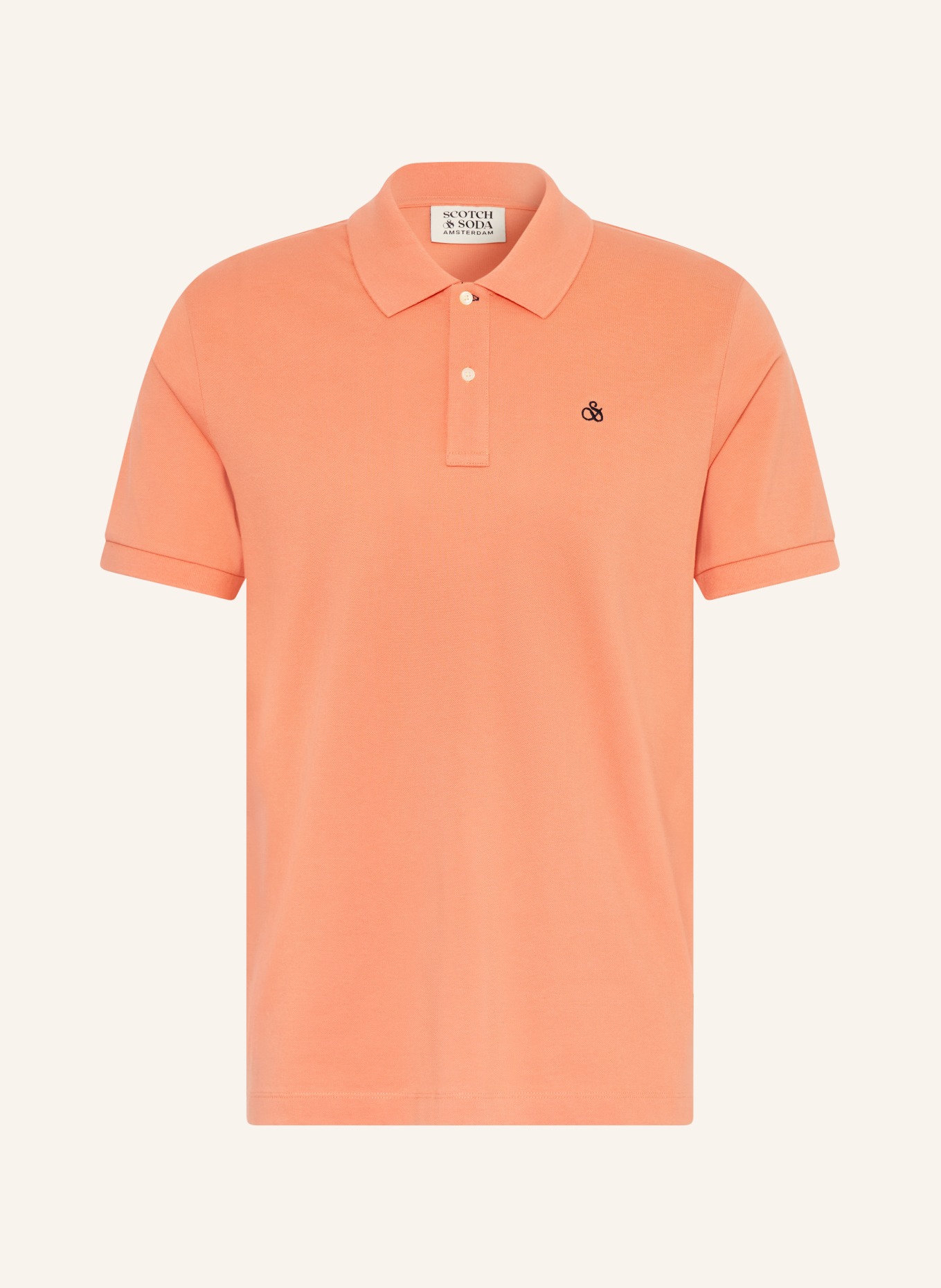 SCOTCH & SODA Koszulka polo z pikowanym wzorem: ŁOSOSIOWY
