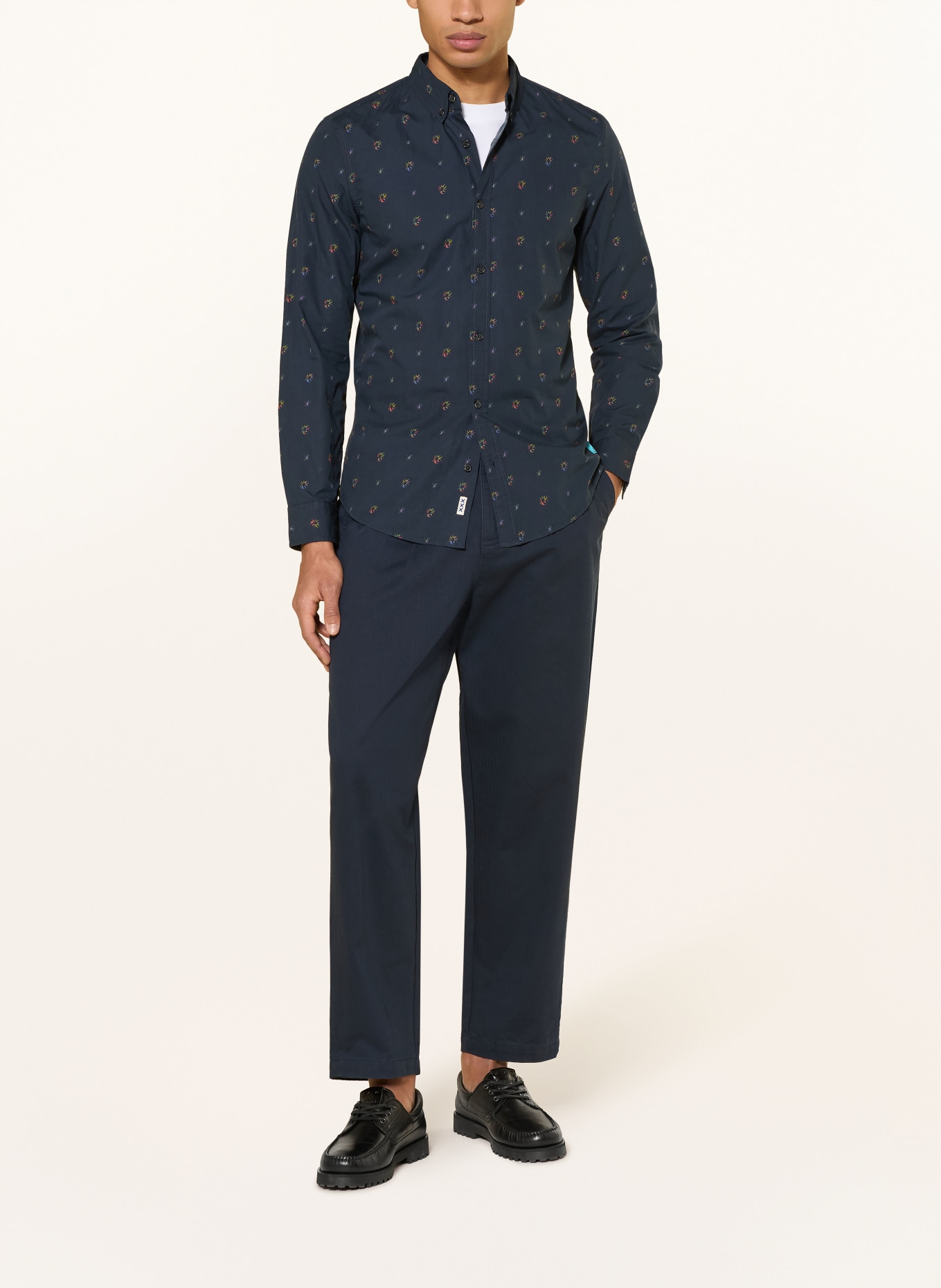 SCOTCH & SODA Hemd Slim Fit: DUNKELBLAU / ROT / GRÜN