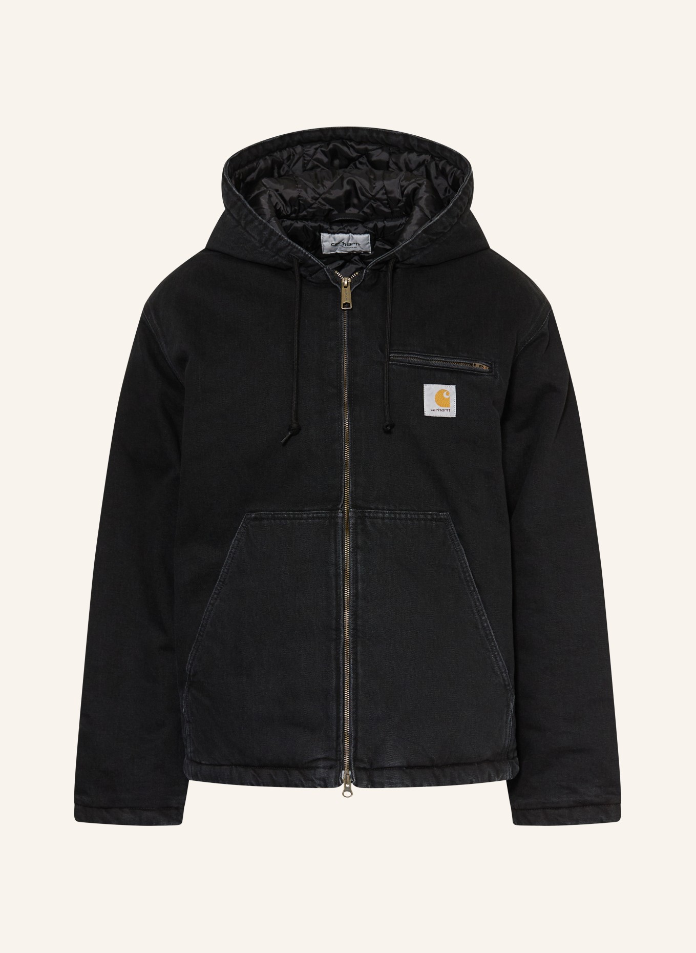 carhartt WIP Kurtka dżinsowa CLEVELAND: 8906 Black, stone washed
