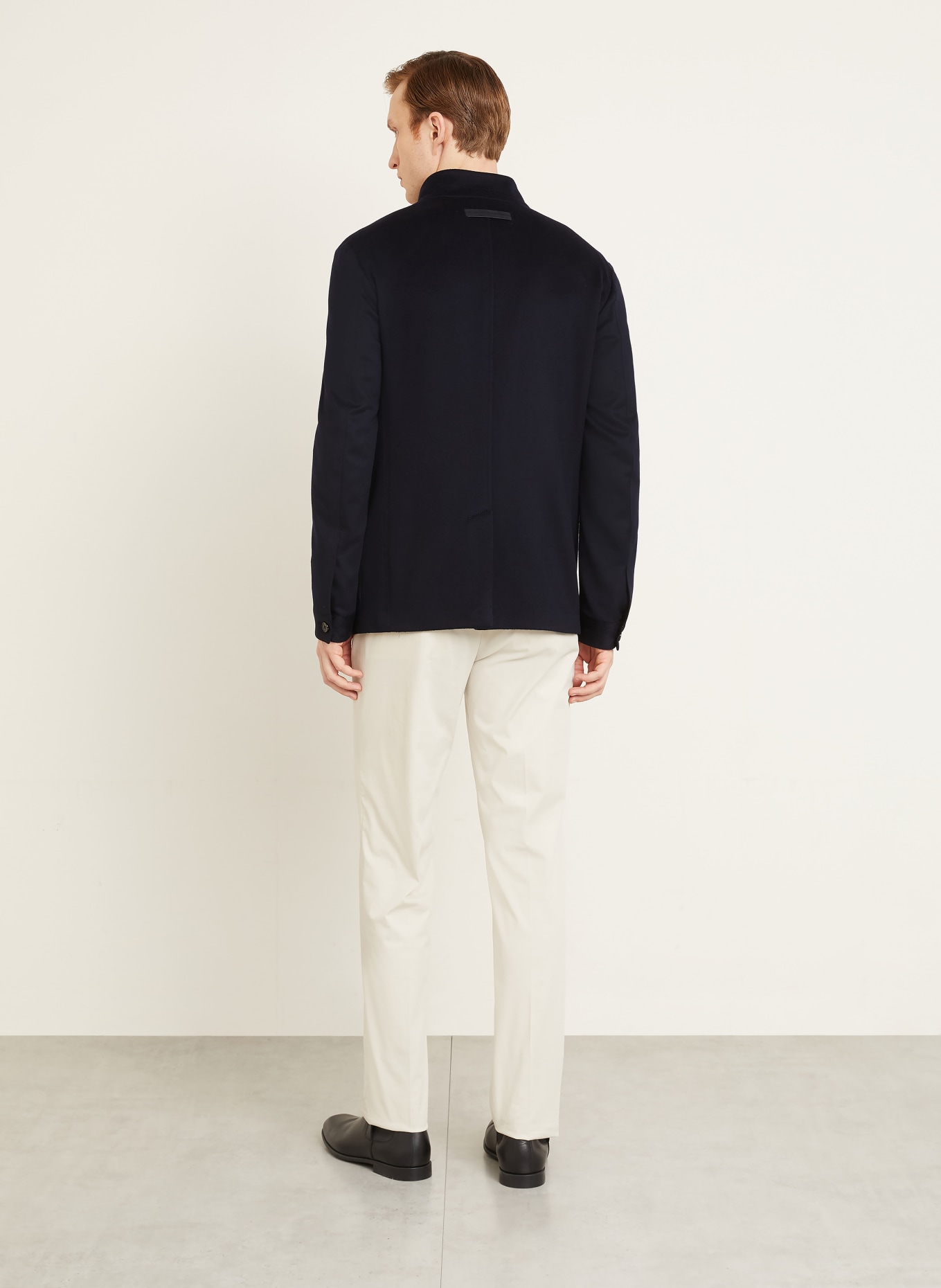 ZEGNA Cashmere-Sakko Regular Fit: DUNKELBLAU