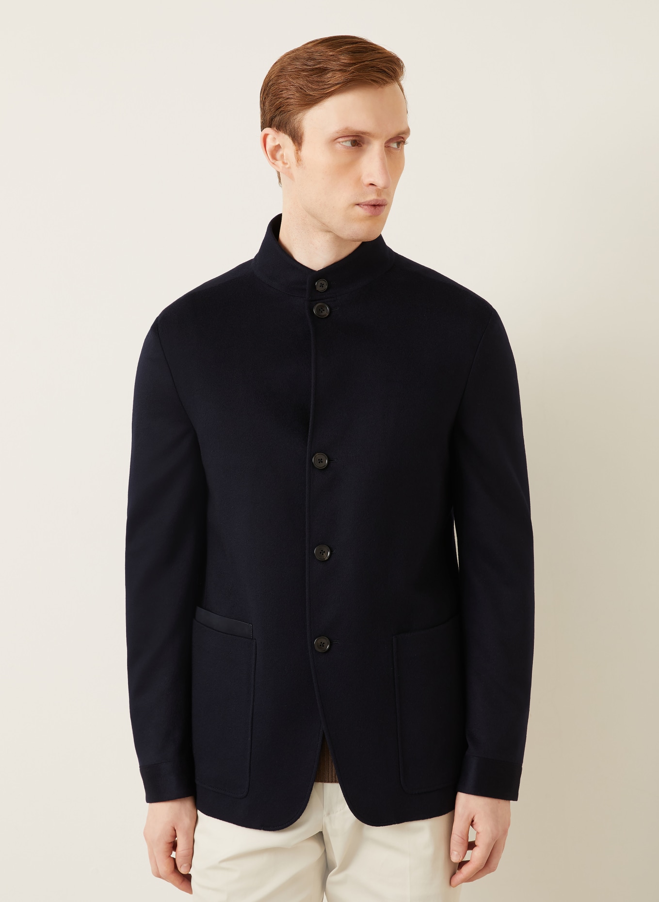 ZEGNA Cashmere-Sakko Regular Fit: DUNKELBLAU