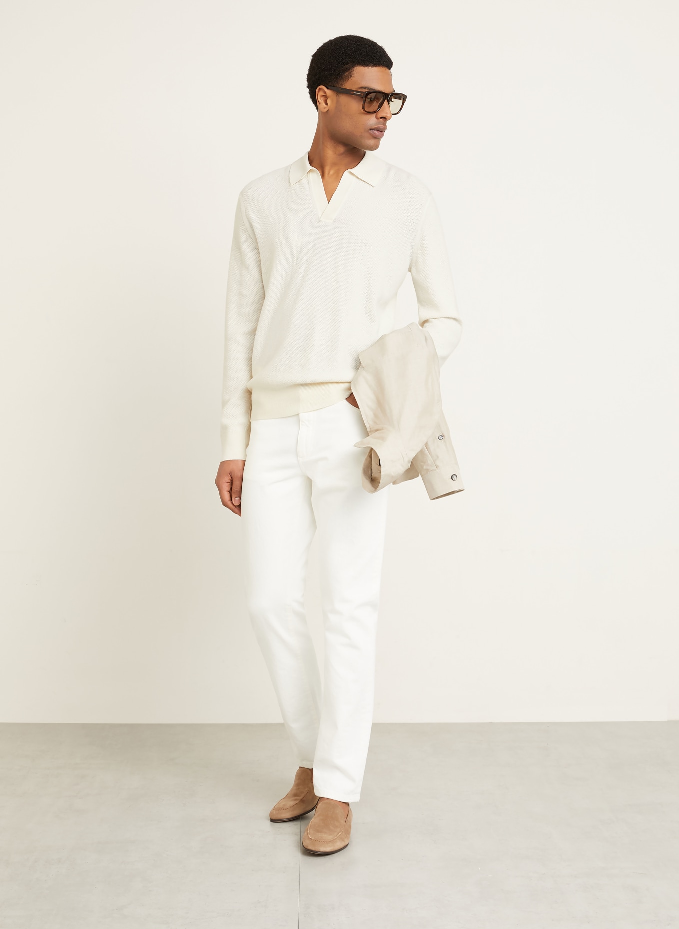 ZEGNA Cashmere-Pullover: CREME