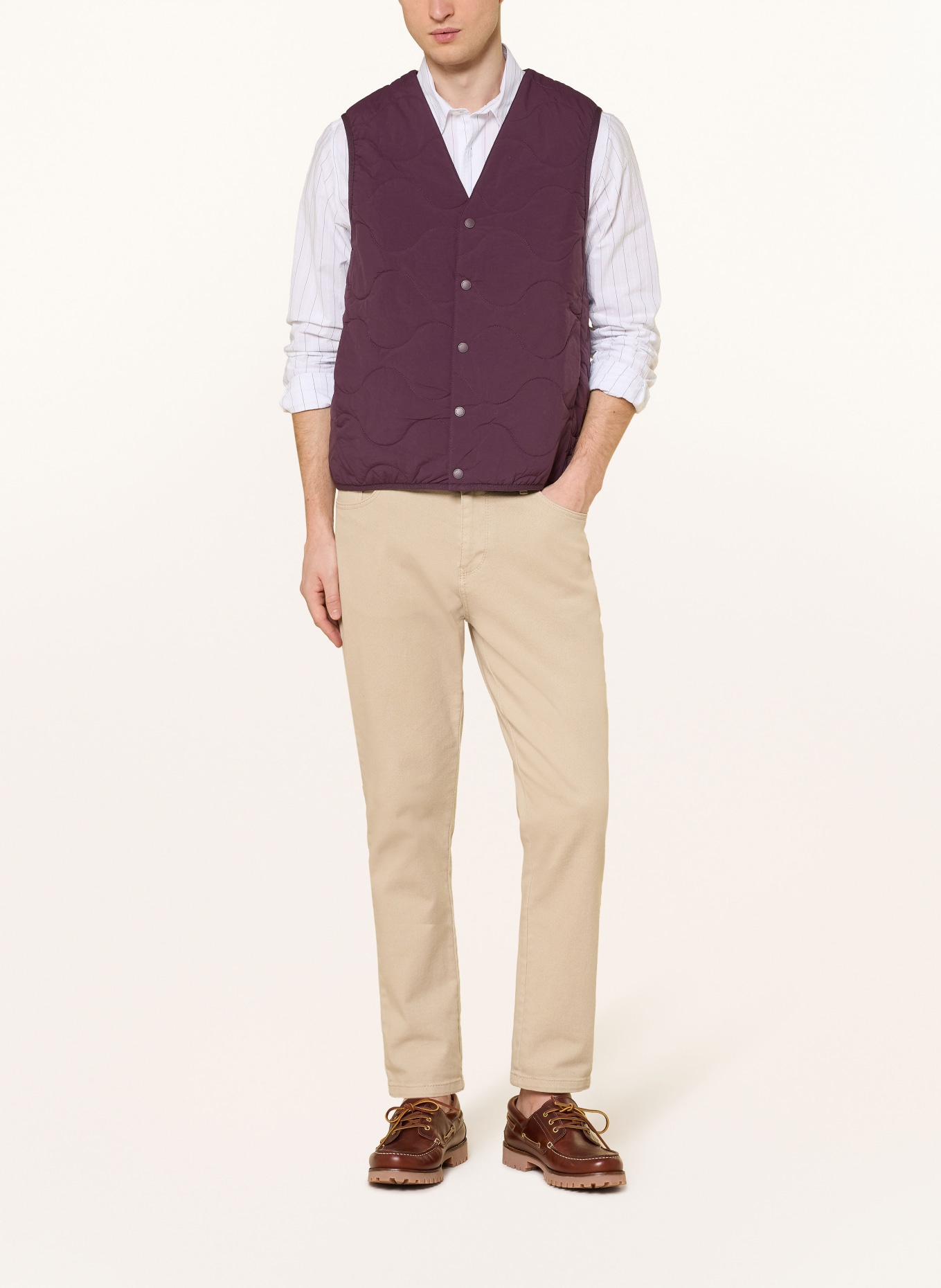 FYNCH-HATTON Steppweste: DUNKELLILA