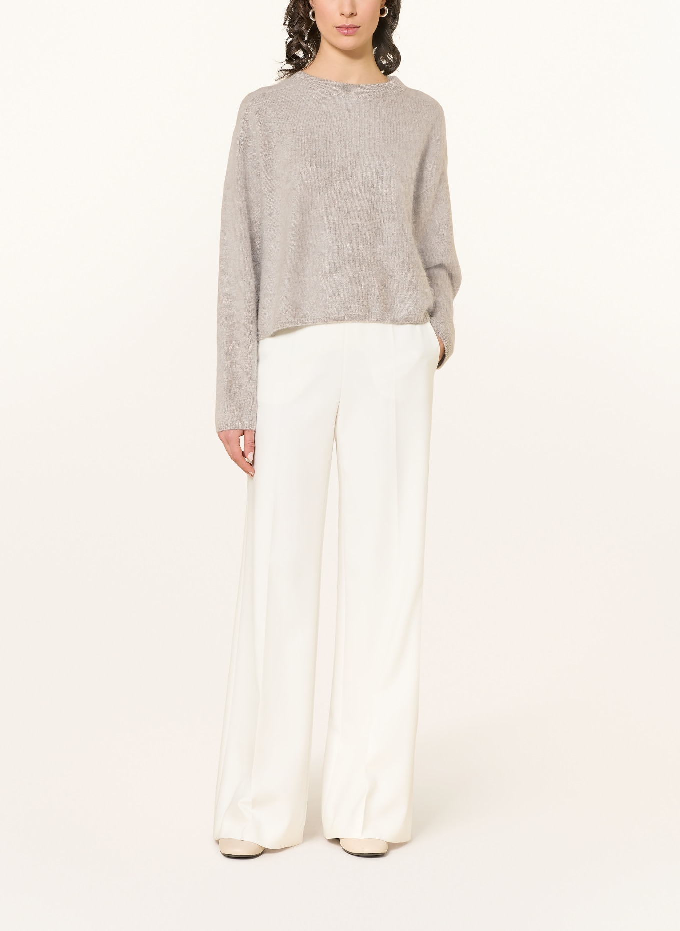 SOFT GOAT Cashmere-Pullover: GRAU