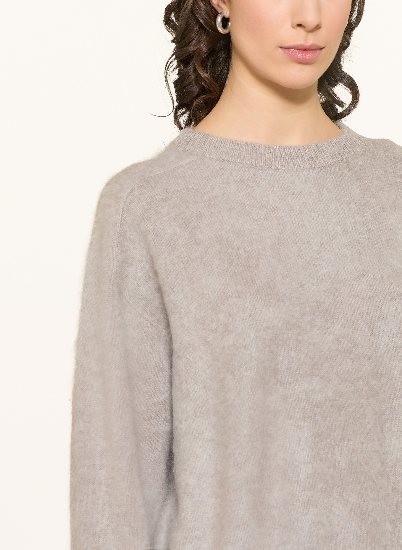 SOFT GOAT Cashmere-Pullover: GRAU