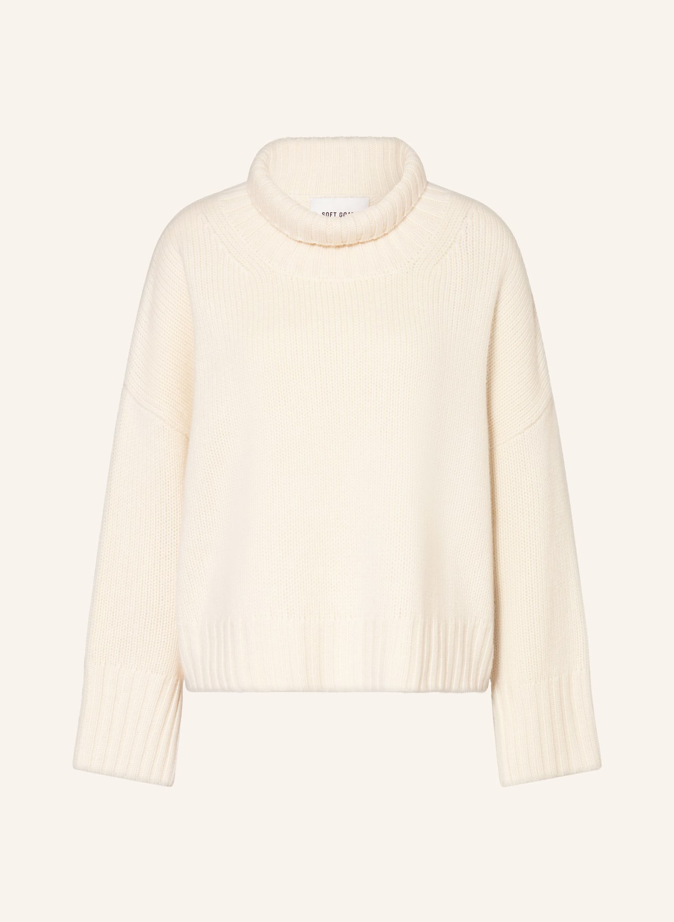 SOFT GOAT Rollkragenpullover aus Cashmere: ECRU