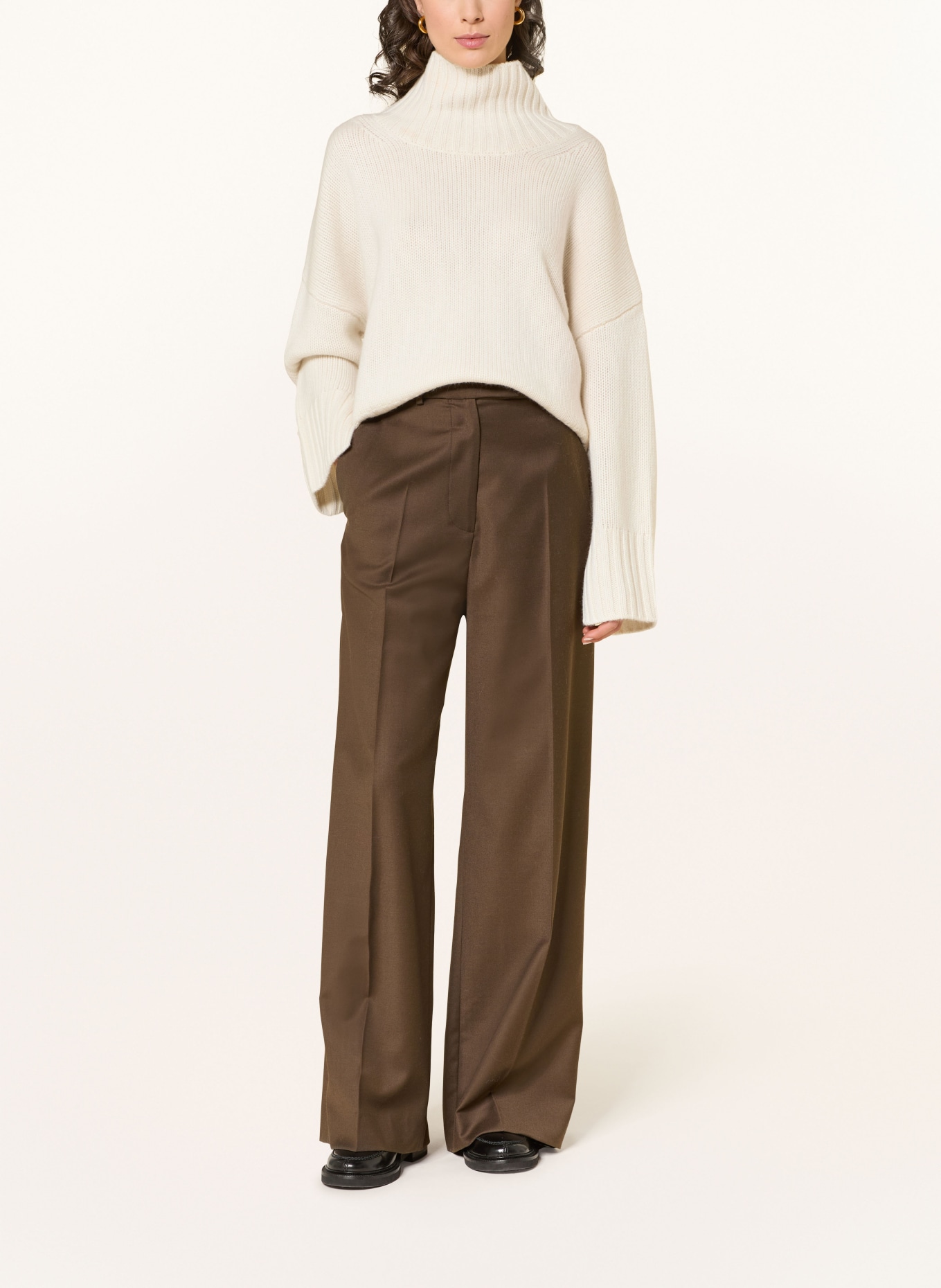 SOFT GOAT Rollkragenpullover aus Cashmere: ECRU