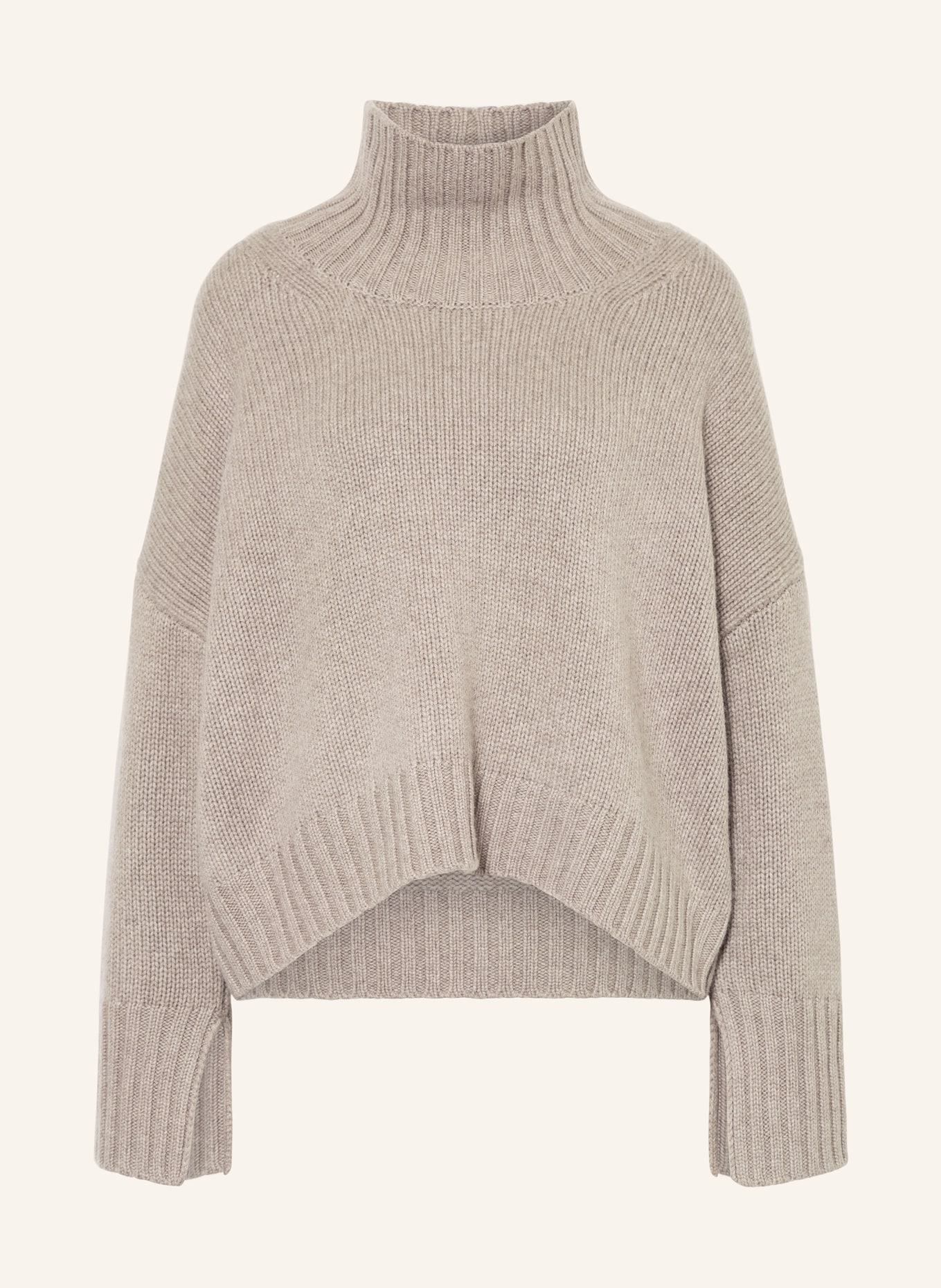 SOFT GOAT Rollkragenpullover aus Cashmere: TAUPE