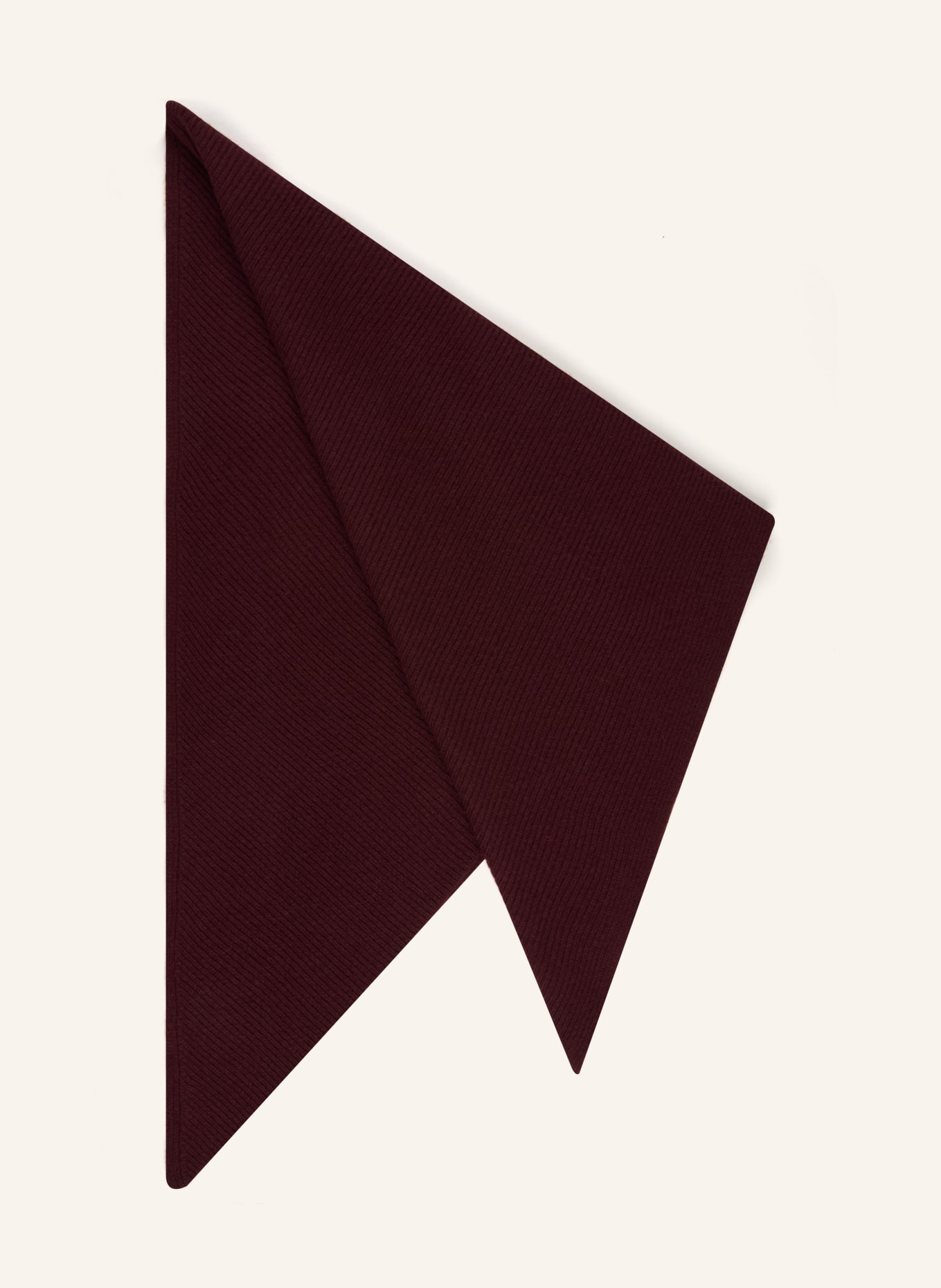 TOMMY HILFIGER Triangular scarf with cashmere: DARK RED