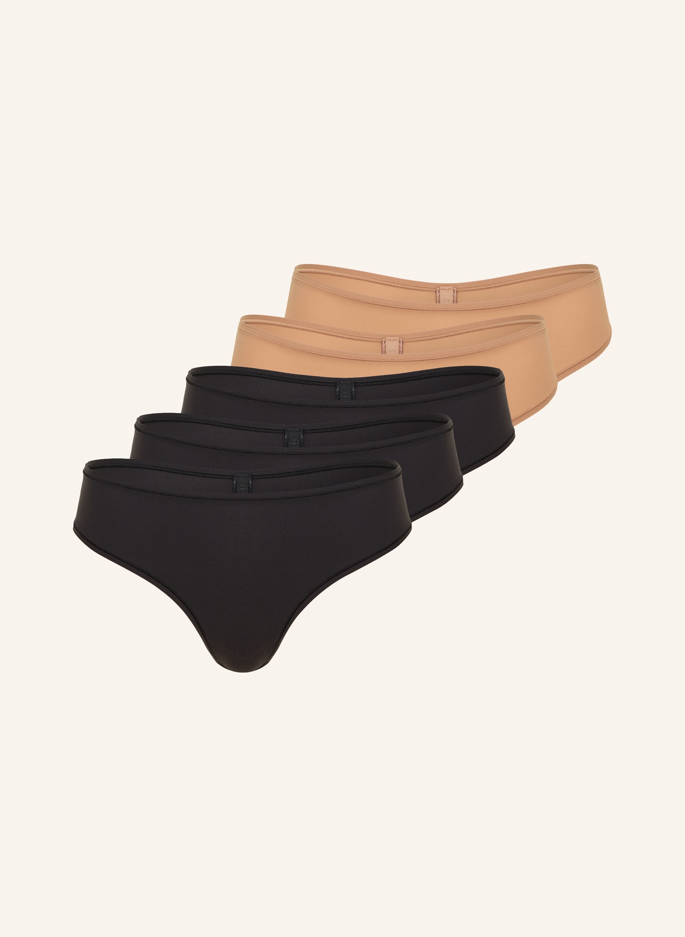 SKIMS Lot de 5 strings FITS EVERYBODY: SIENNA AND ONYX