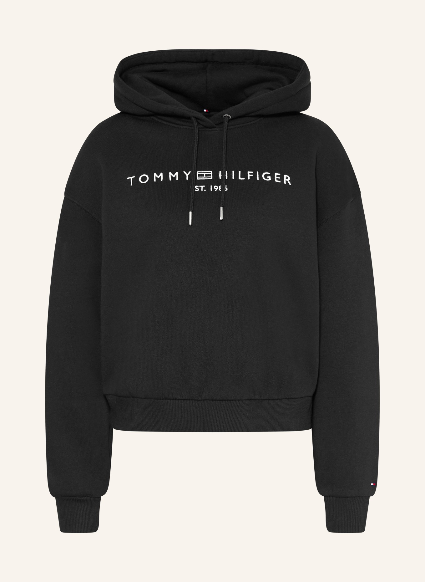 TOMMY HILFIGER Hoodie: BLACK