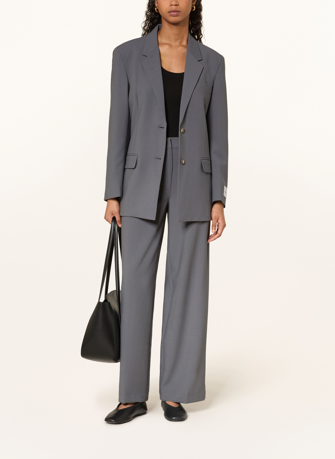 Calvin Klein oversized blazer: DARK GRAY