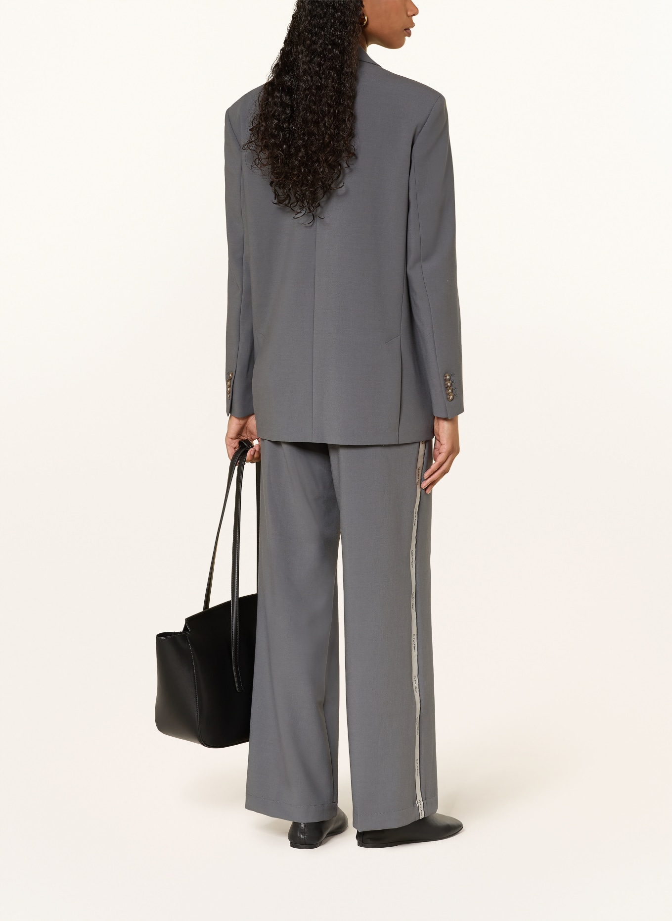 Calvin Klein oversized blazer: DARK GRAY